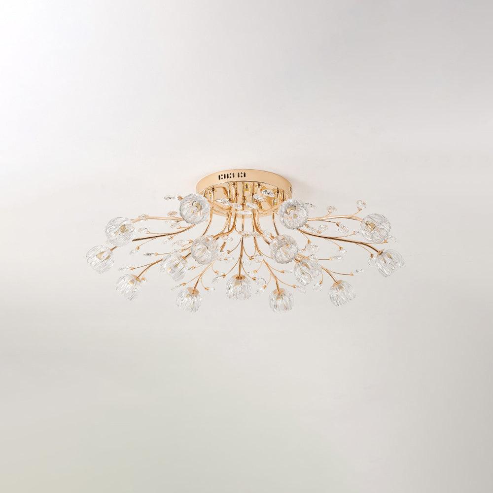 Crystal Flower Ceiling Light