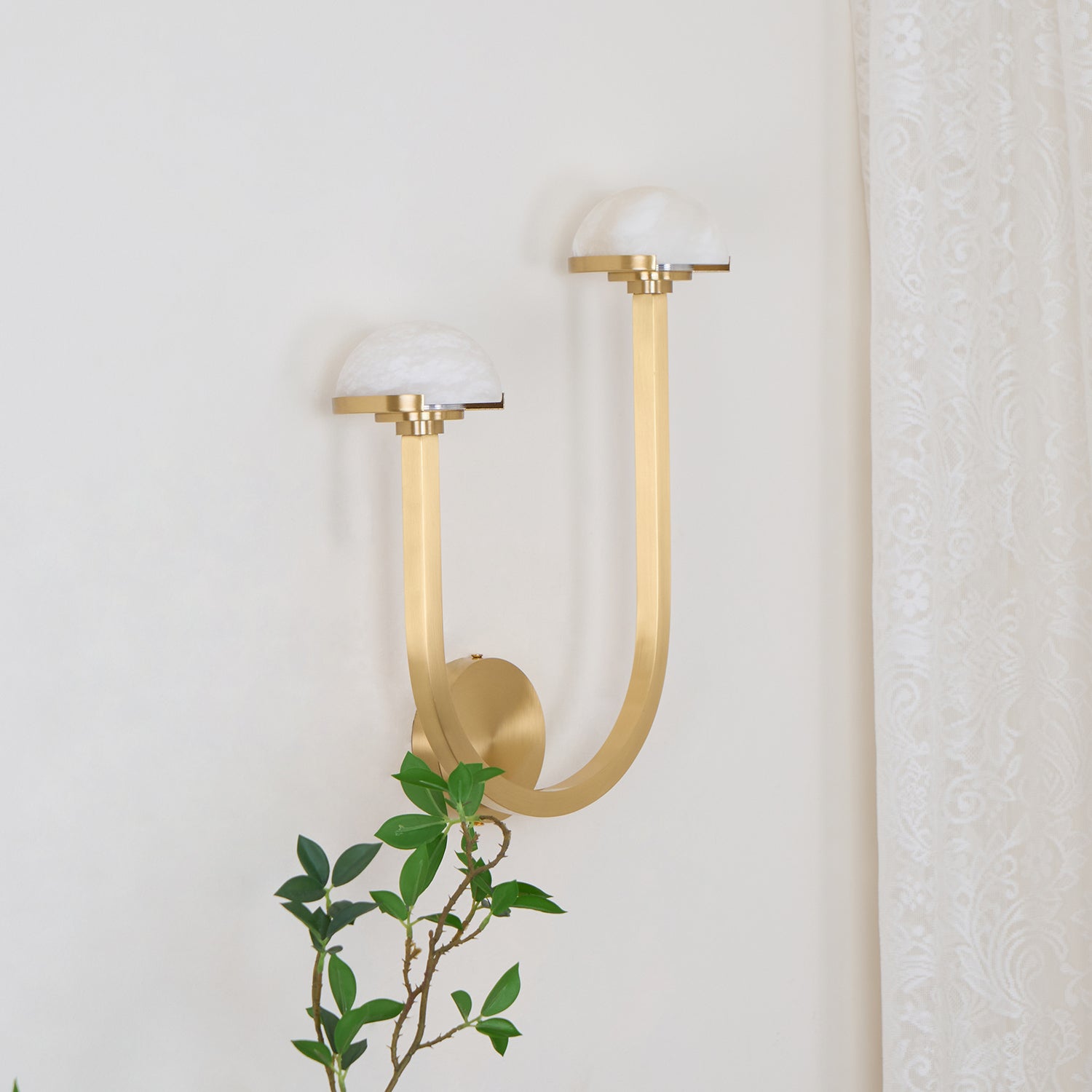 Mushroom Alabaster Wall Lamp