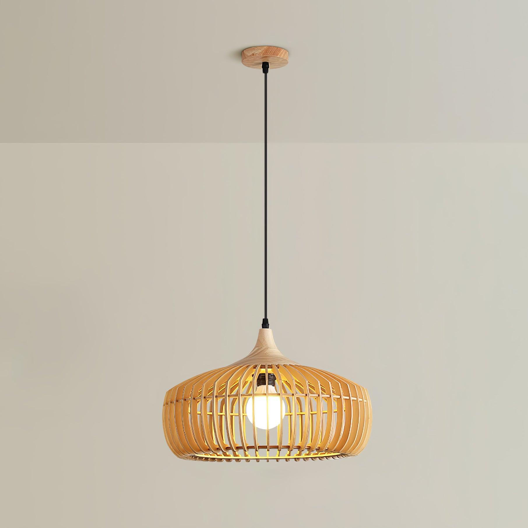 Lattice Nest Wooden Pendant Lamp