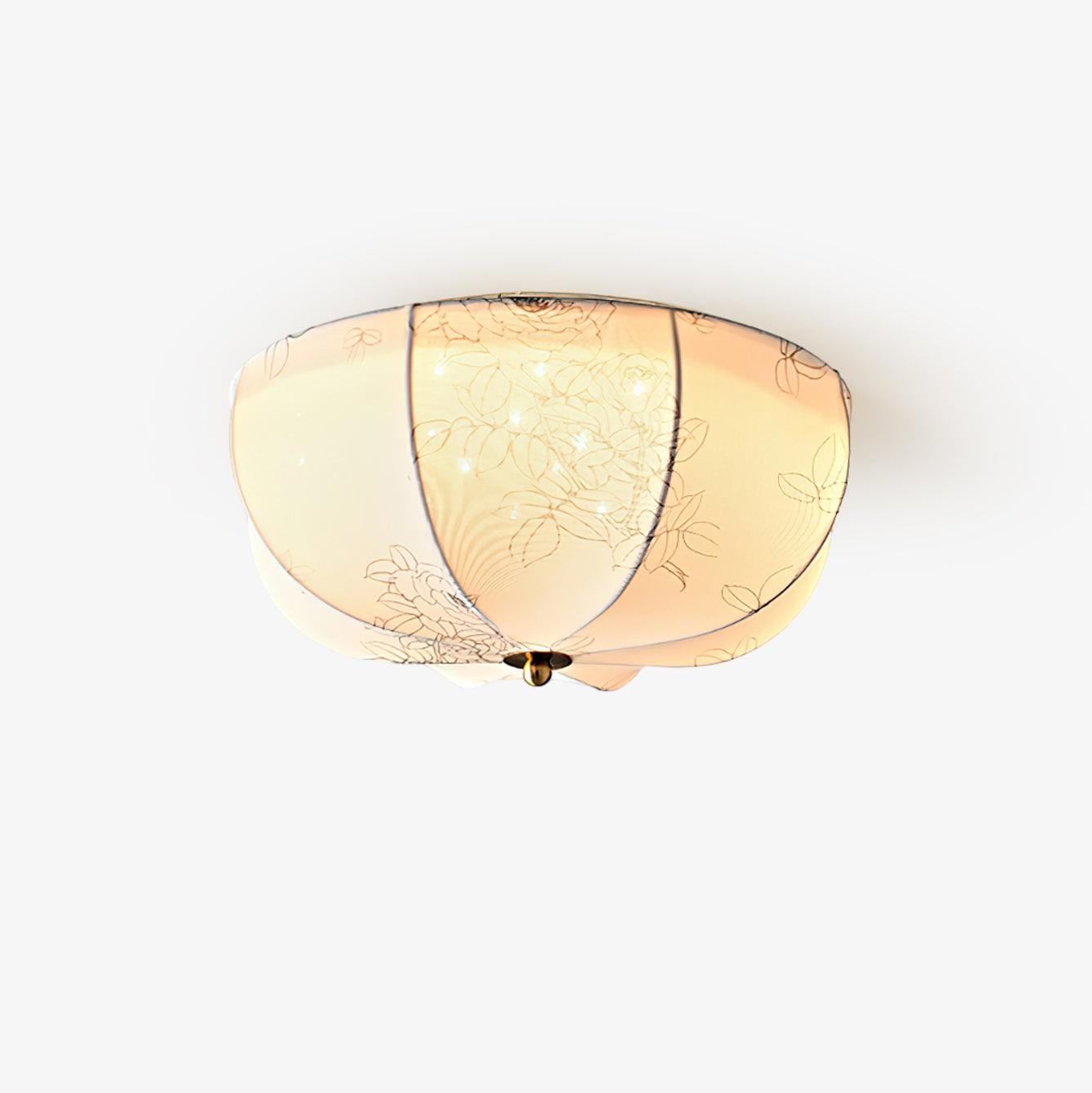 Orchid Fabric Ceiling Lamp