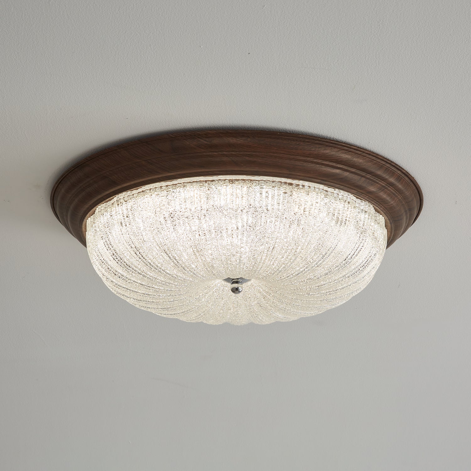 Celestia Walnut Ceiling Light