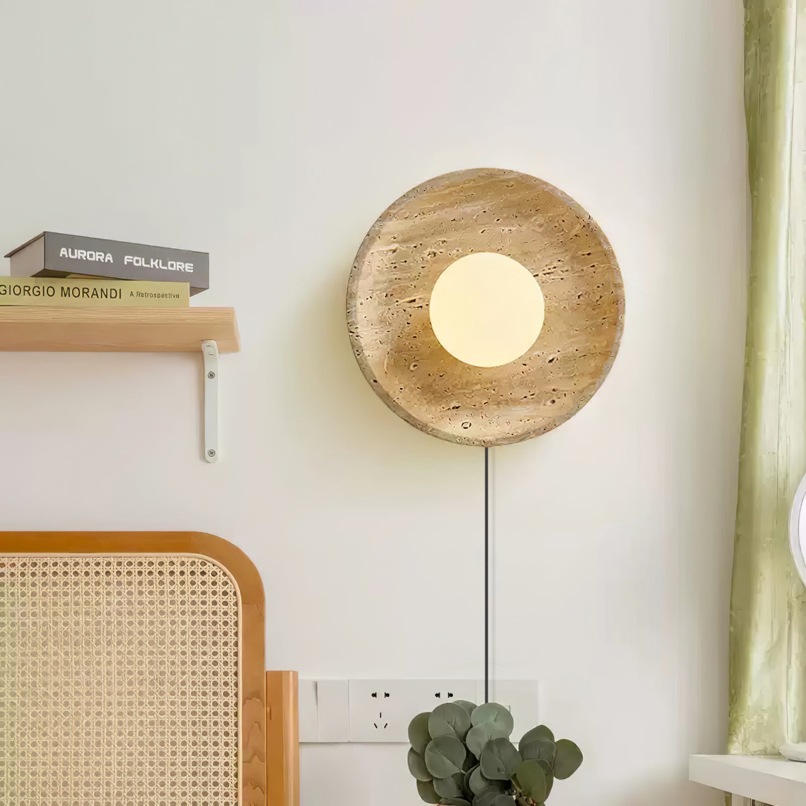 Stone Eclipse Plug-in Wall Light