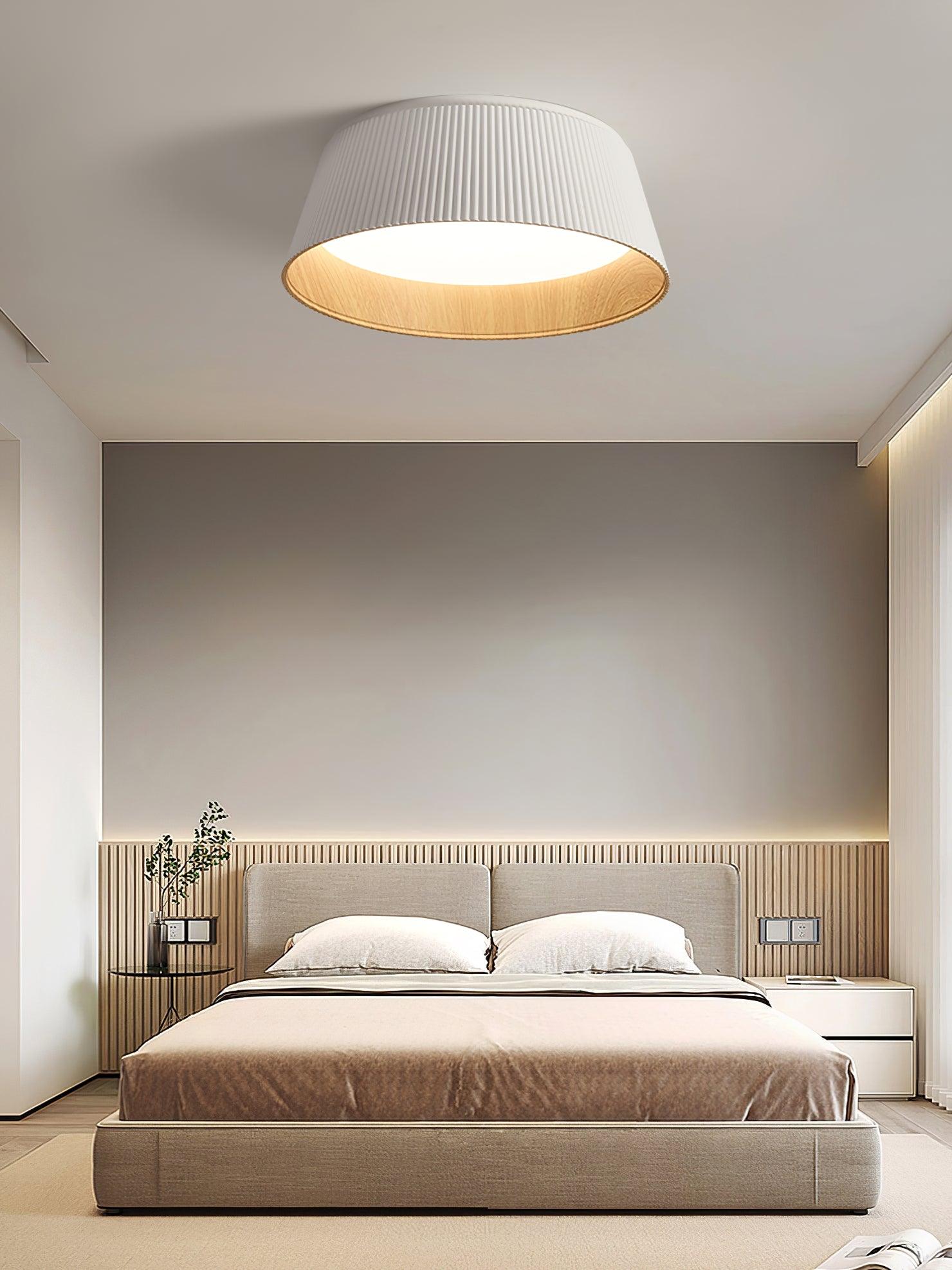 Modern Ribbed Ceiling Light