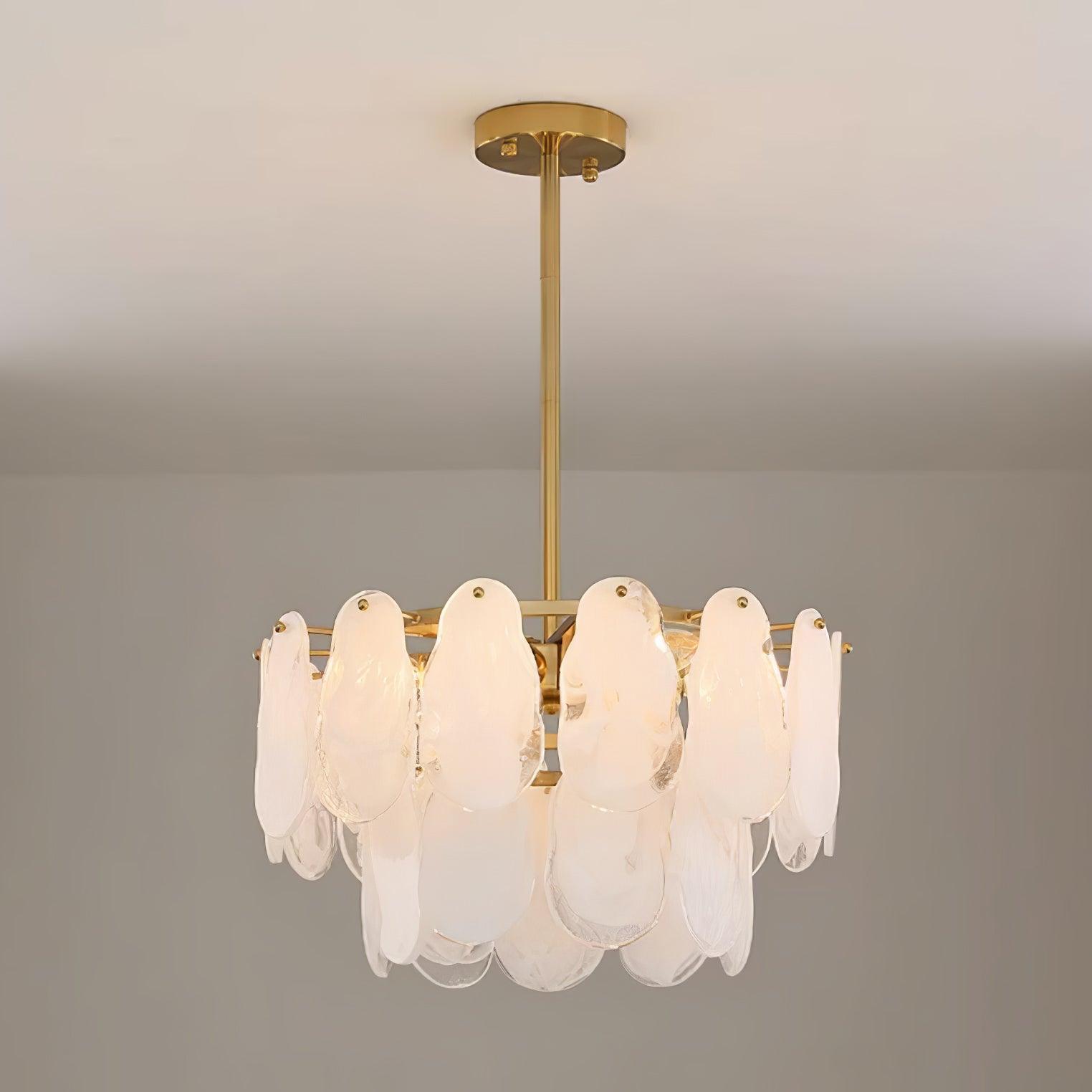 Round Cloud Glass Chandelier