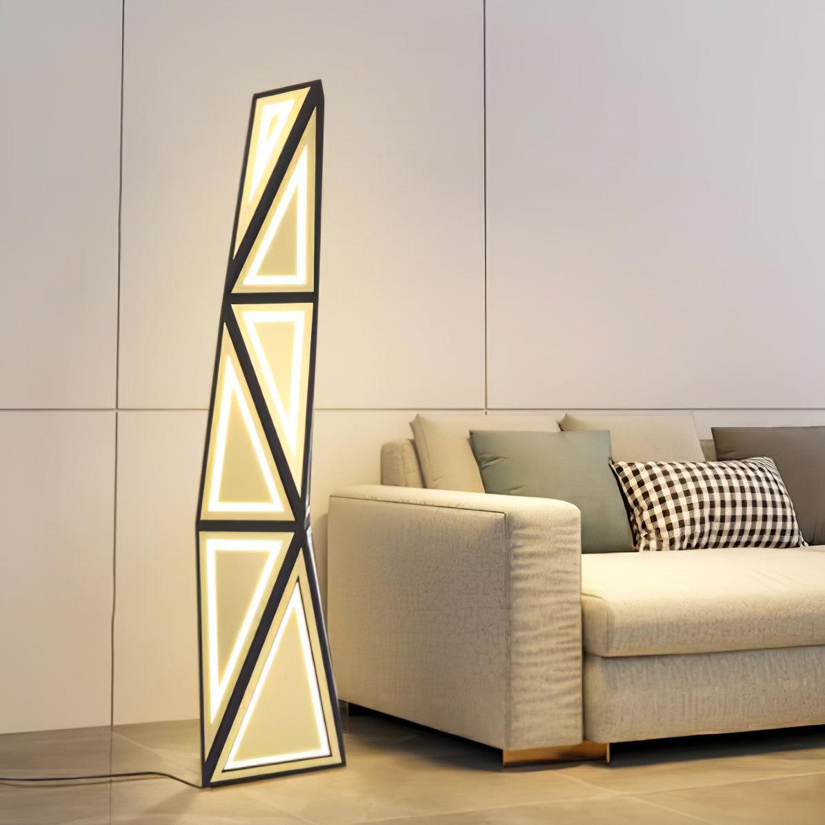 Tapered Cube Floor Lamp