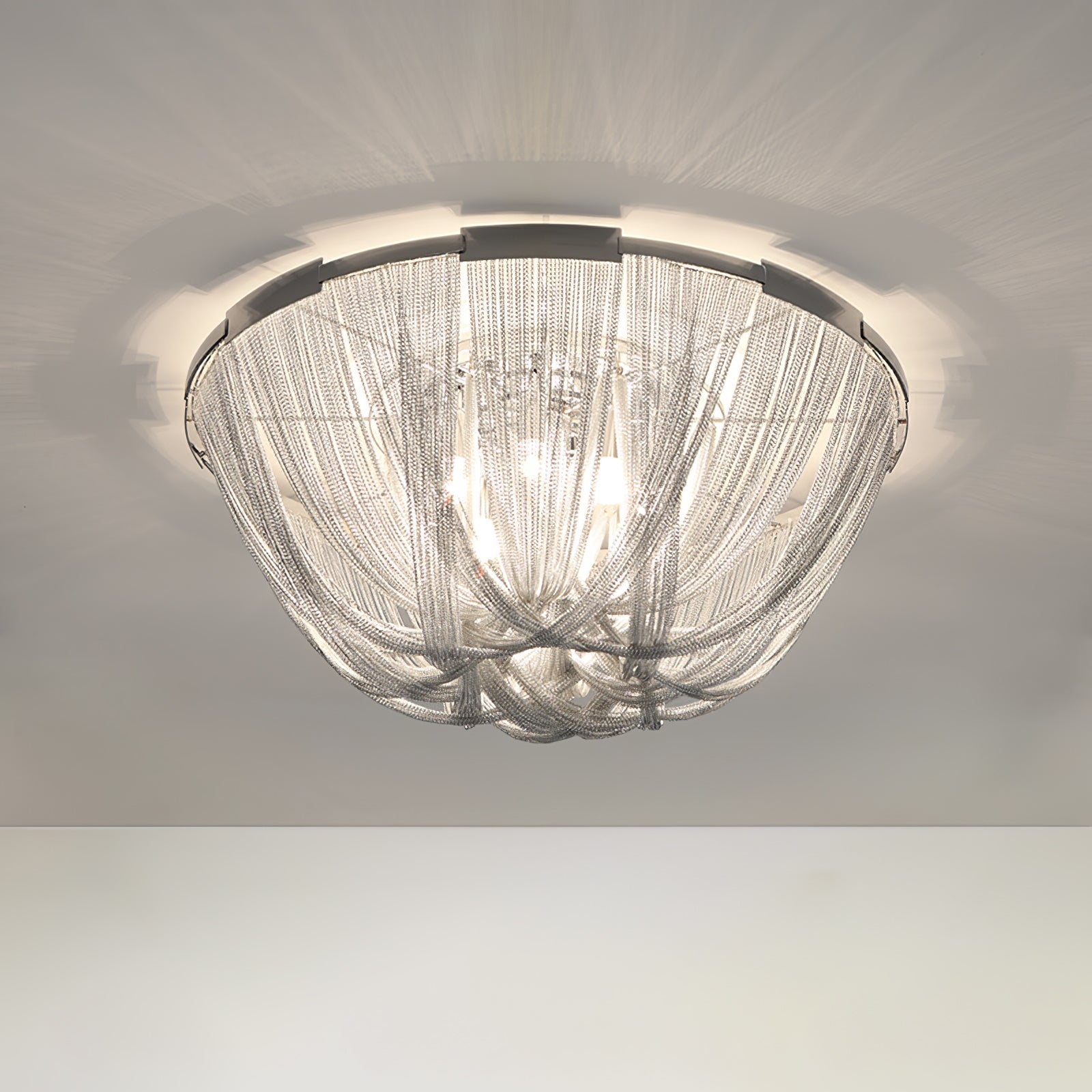 Tassel Aluminum Chain Ceiling Light