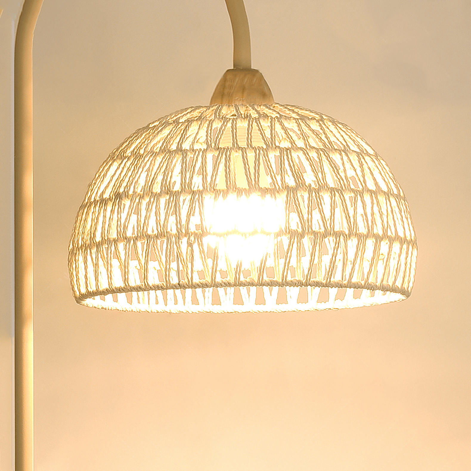 Rattan Arch Floor Lamp