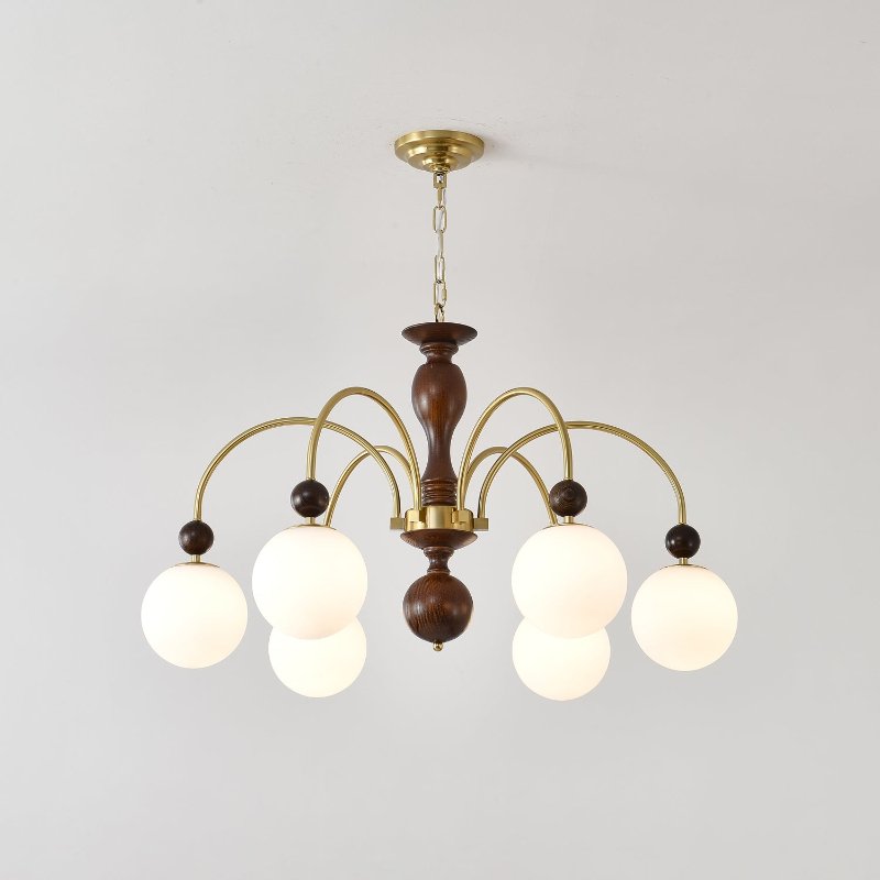 Archway Walnut Color Chandelier