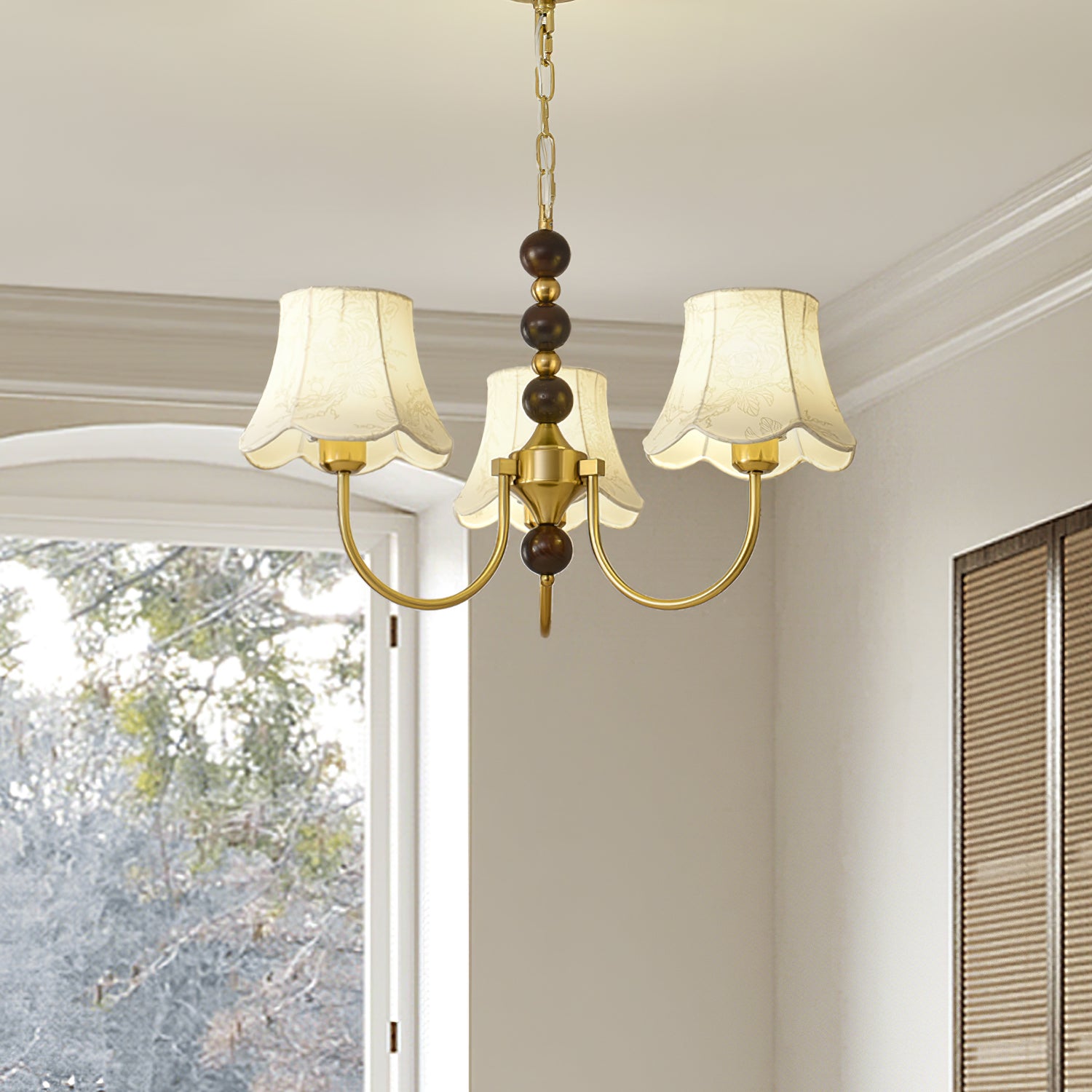 Orchid Fabric Chandelier