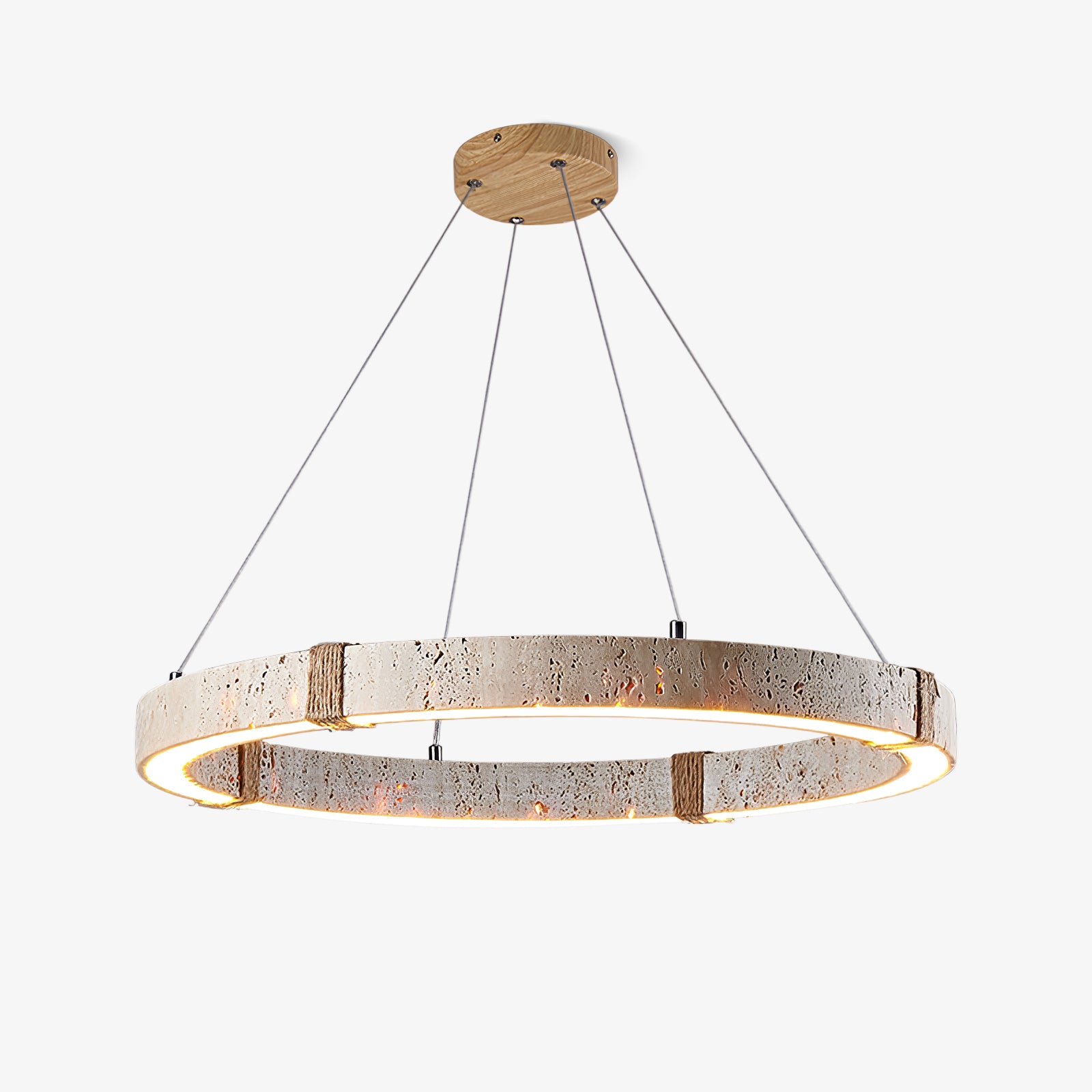 Circle Travertine Pendant Lamp