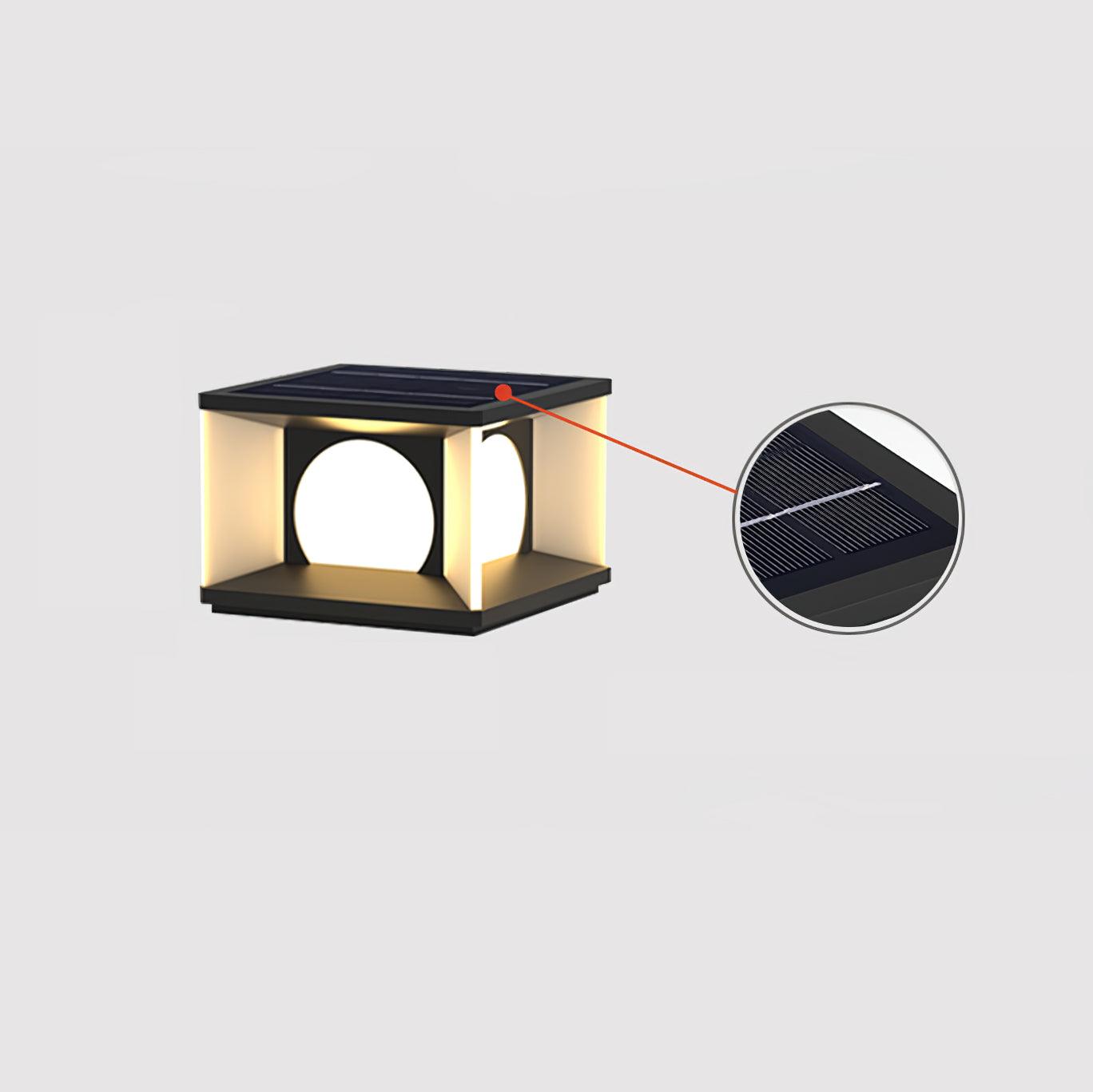 Eclipse Cube Outdoor Post Light