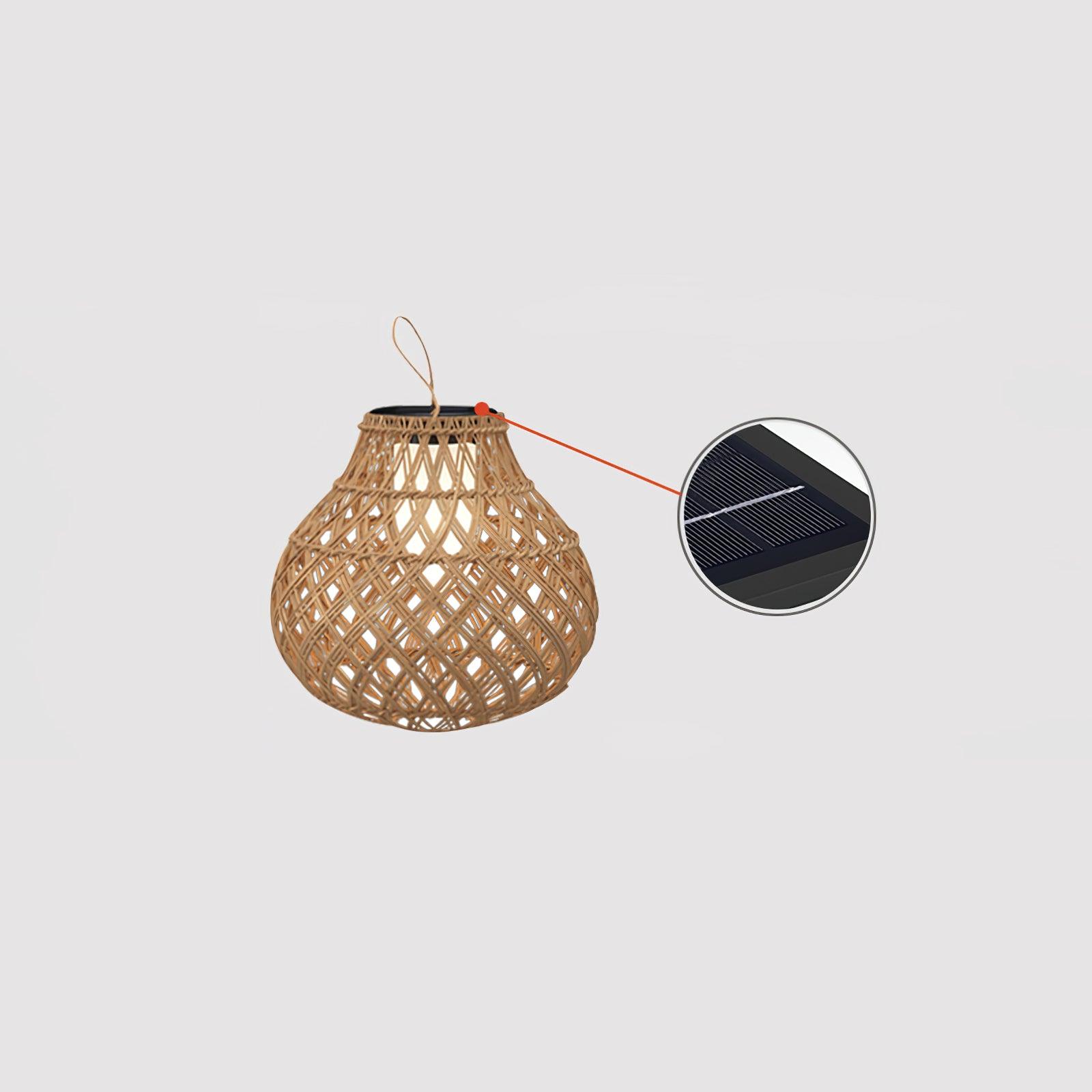 Woven Sphere Lantern Outdoor Lamp