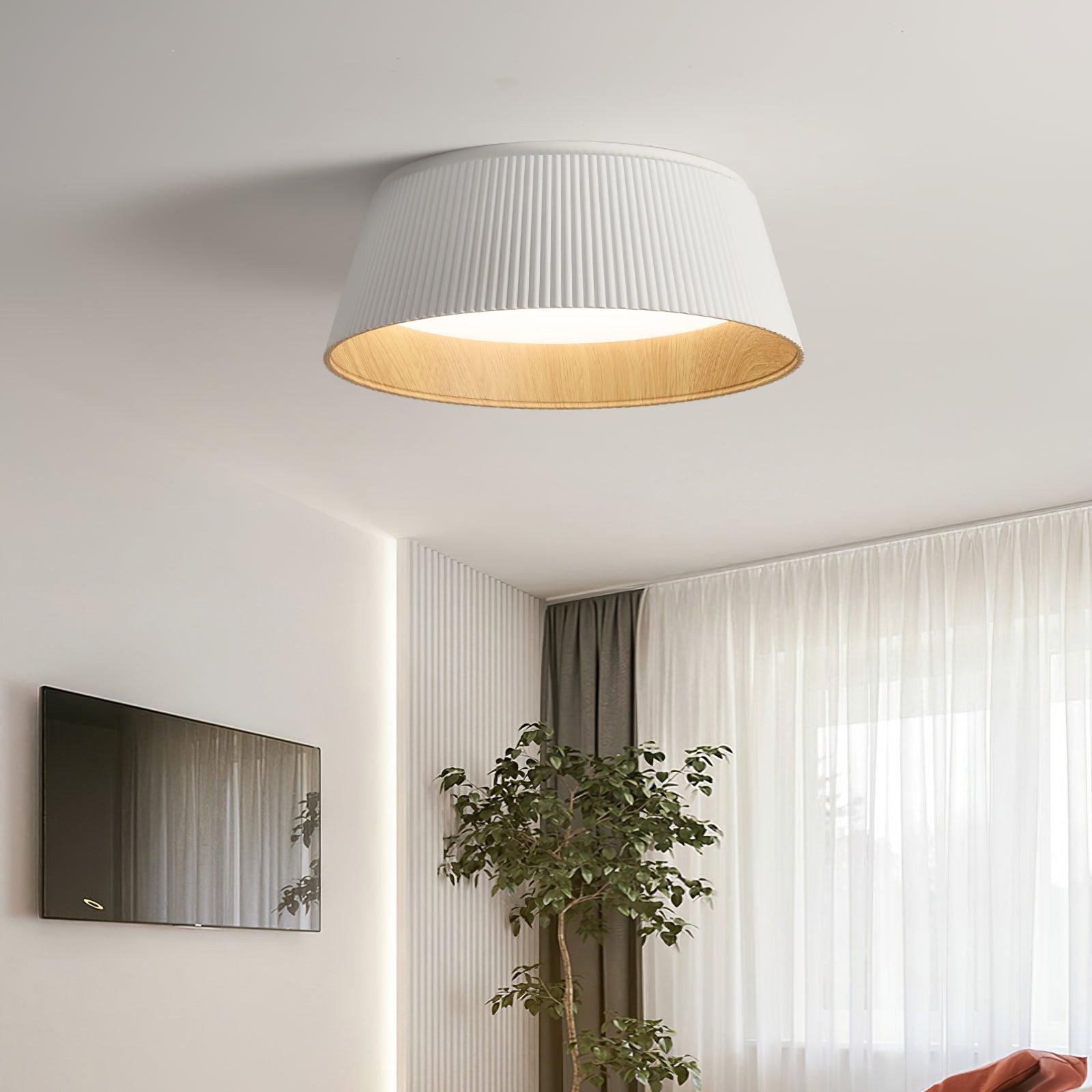 Modern Ribbed Ceiling Light