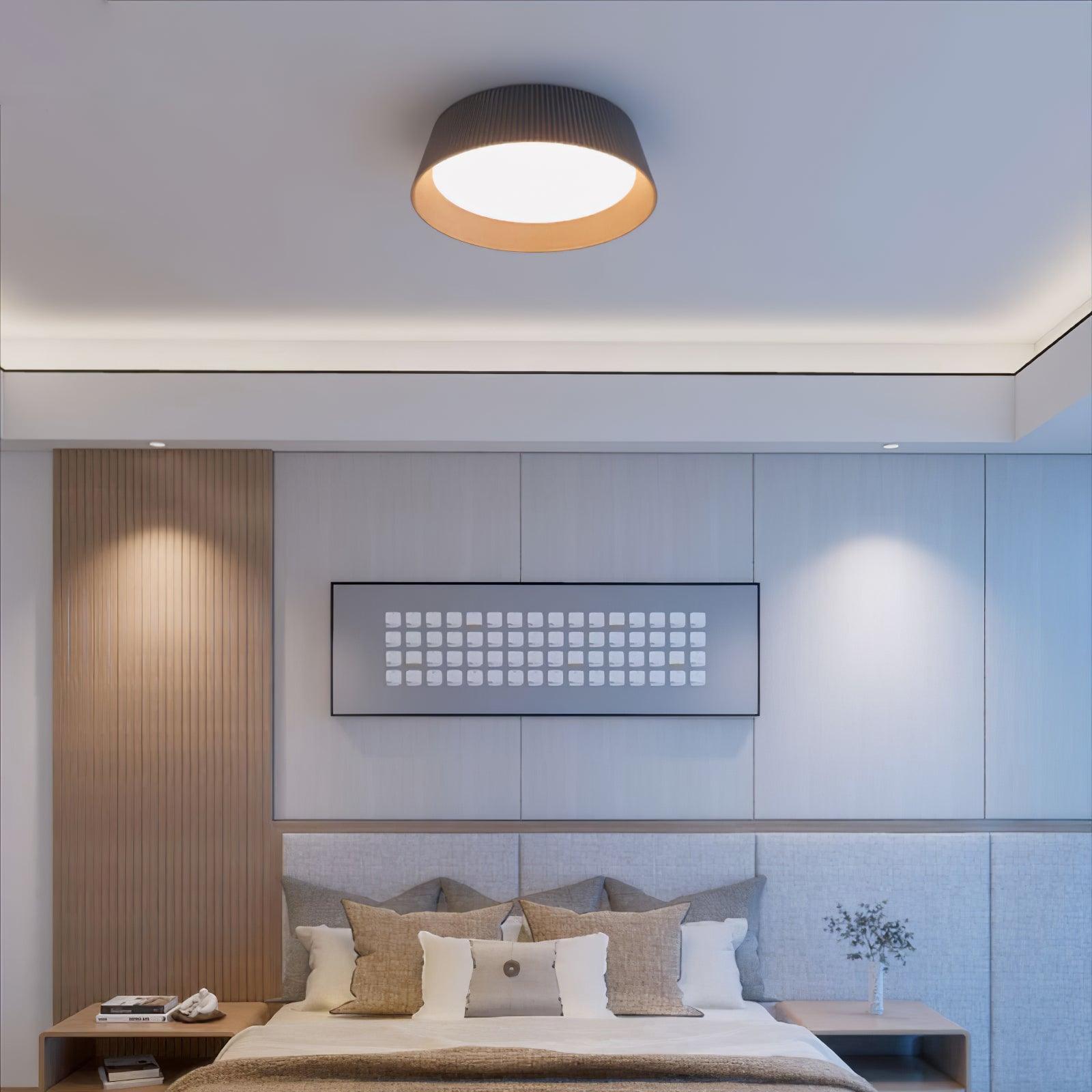 Modern Ribbed Ceiling Light