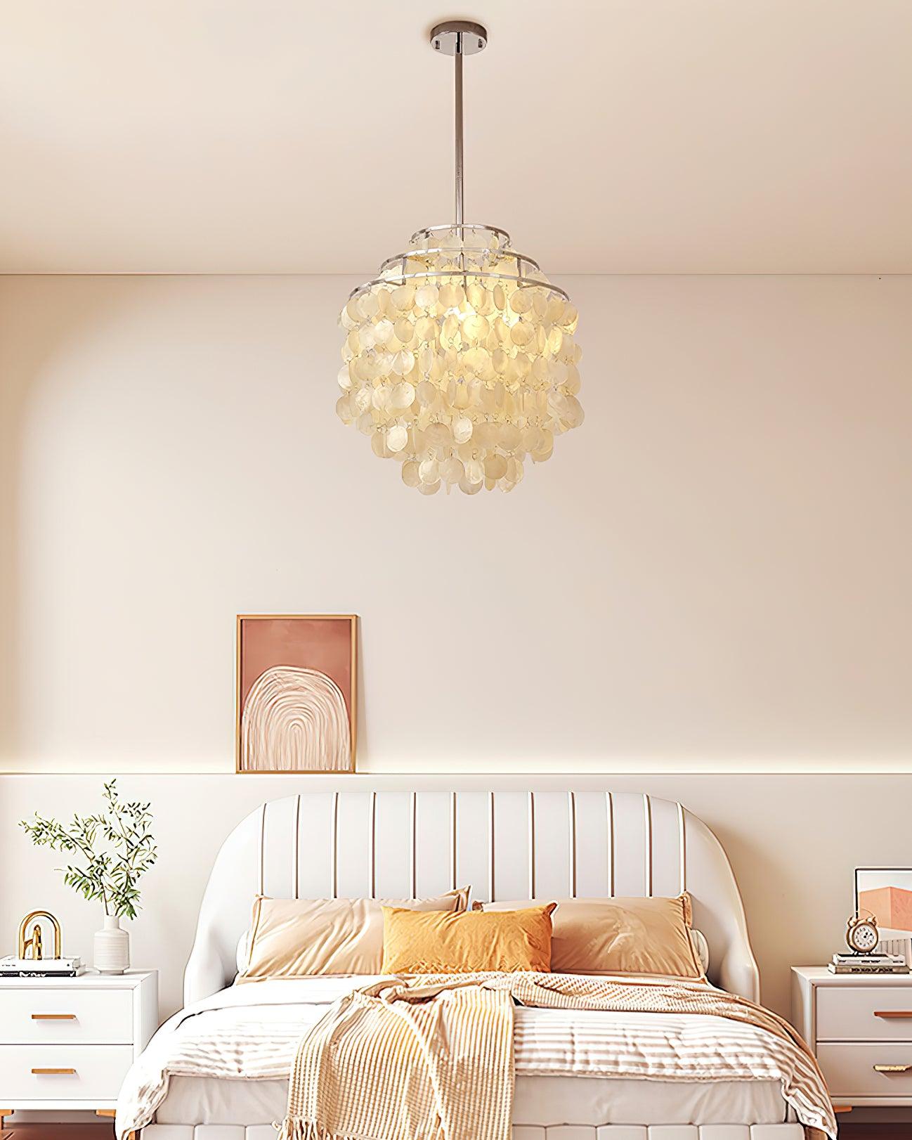 Round Shell Chandelier B