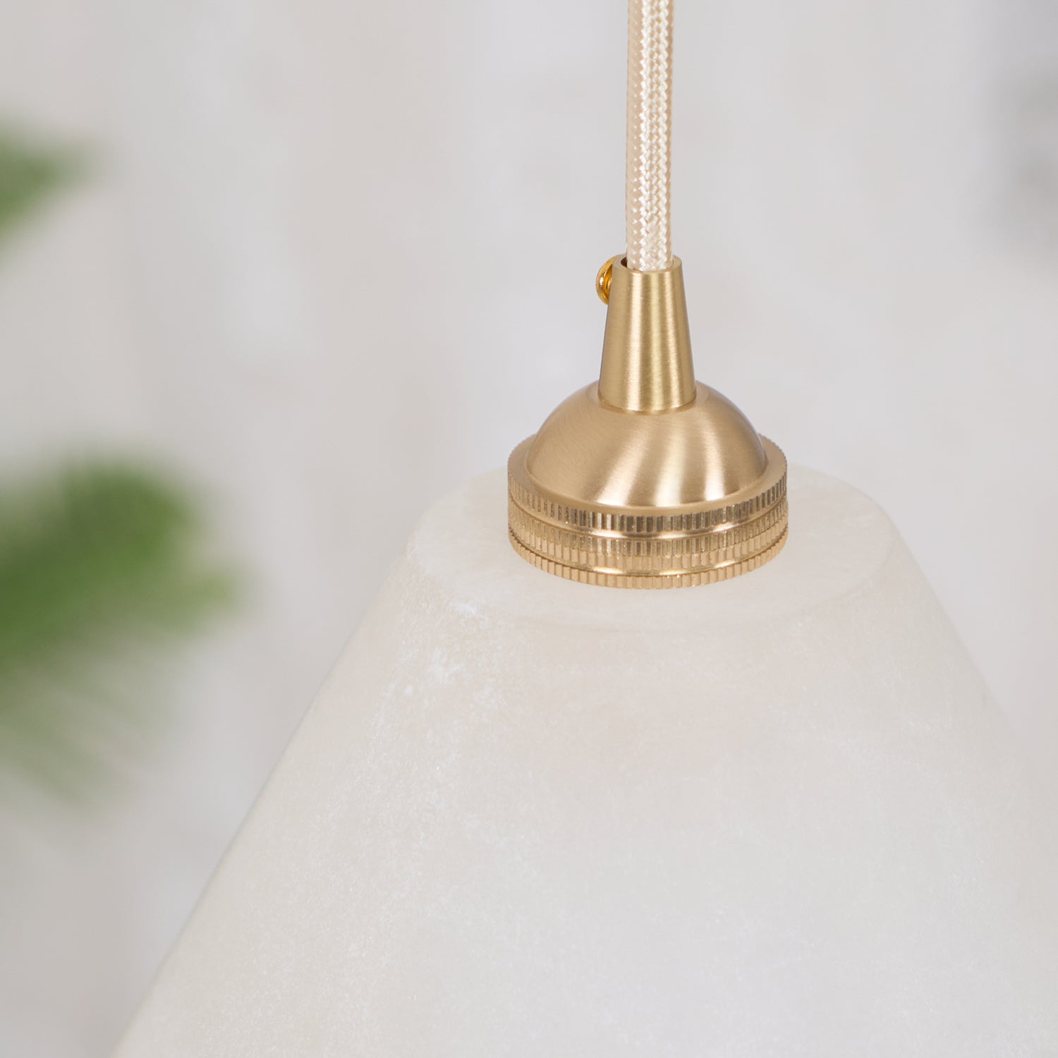 Conical Brass Pendant Lamp