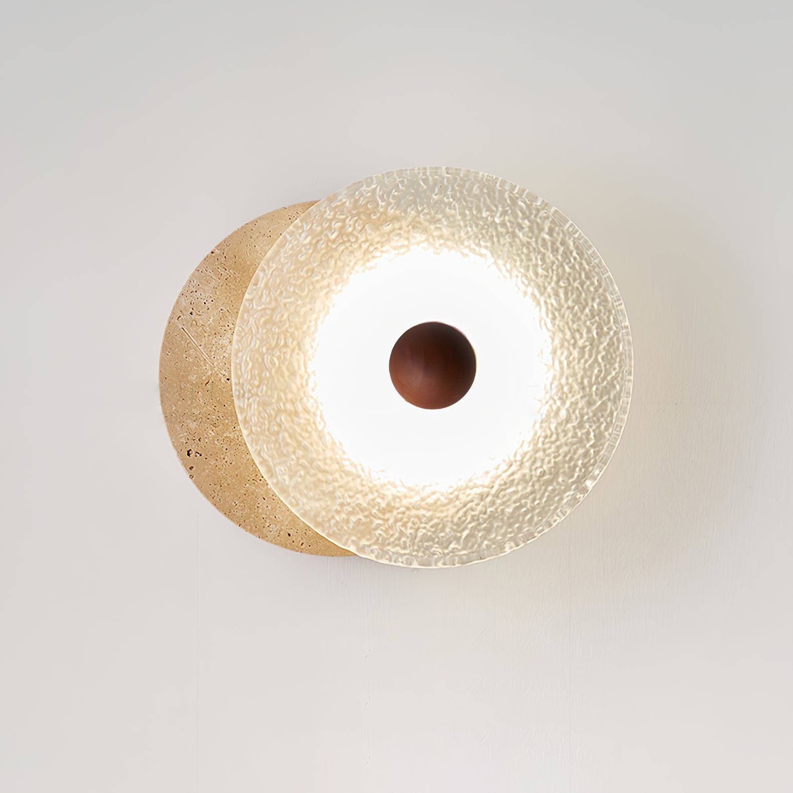 Aurora Travertine Wall Lamp