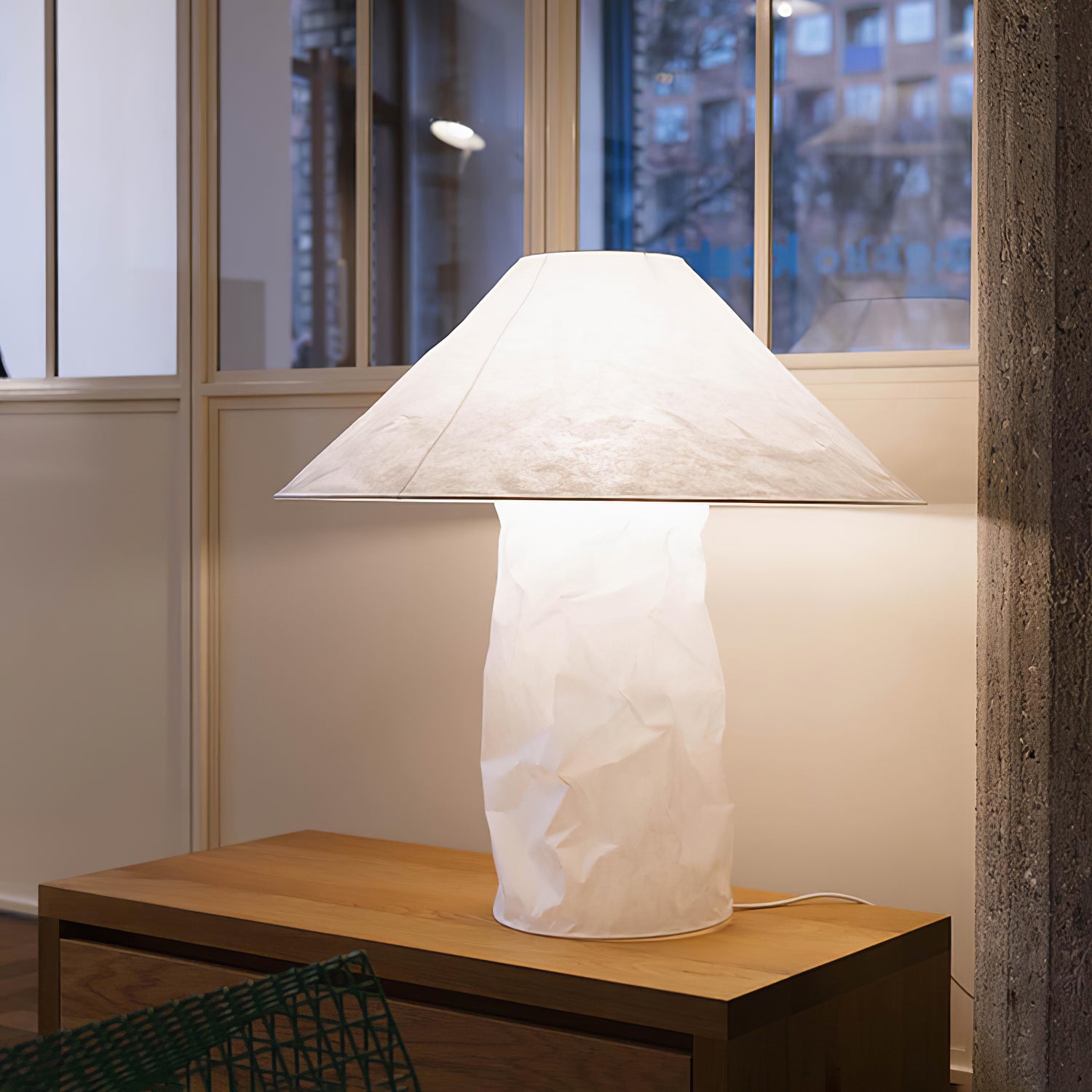 Crinkle Paper Table Lamp