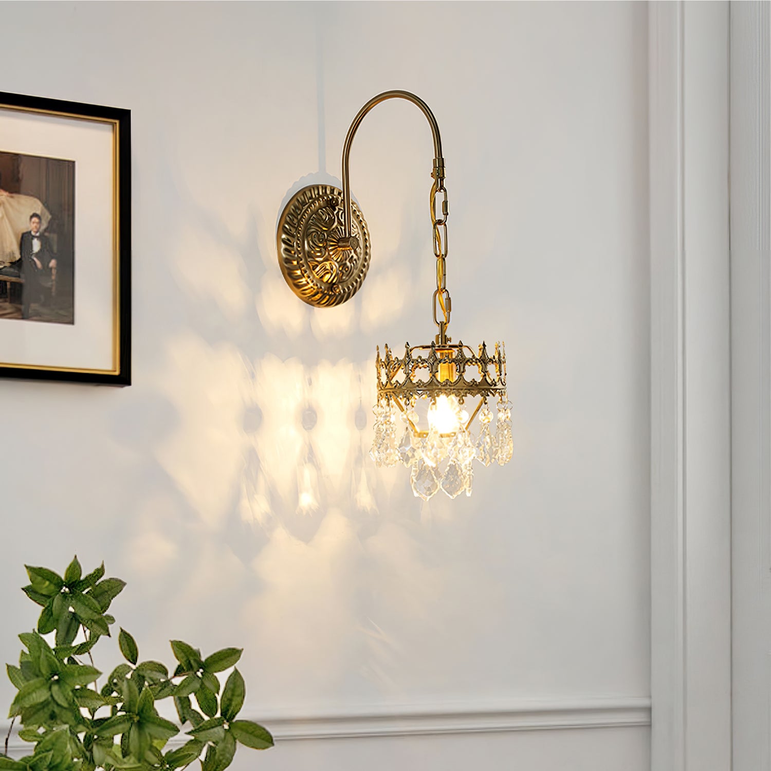 Crystal Crown Sconce