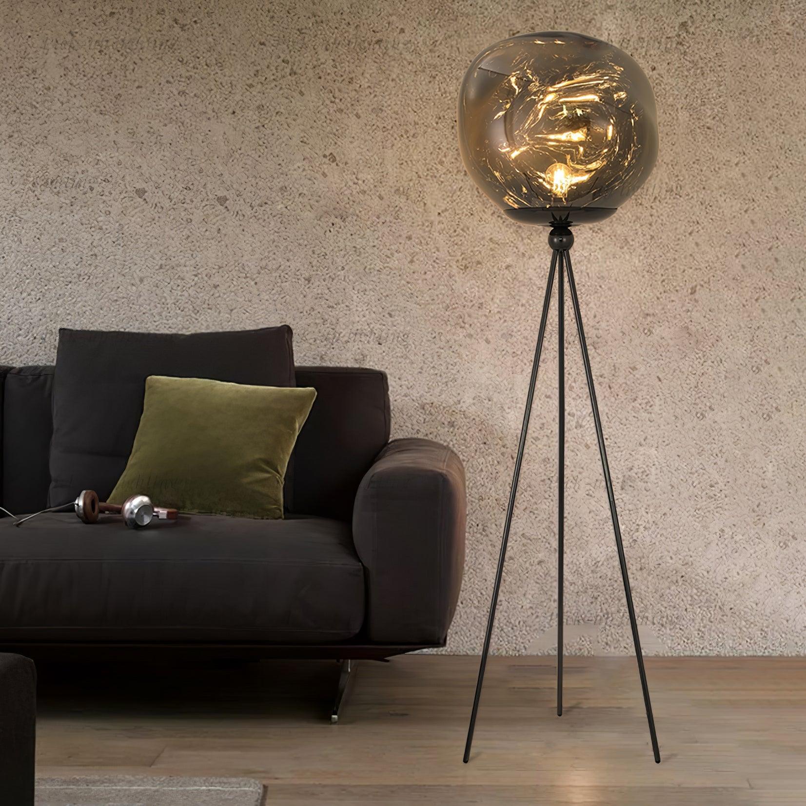 Lava Tripod Rock Floor Lamp