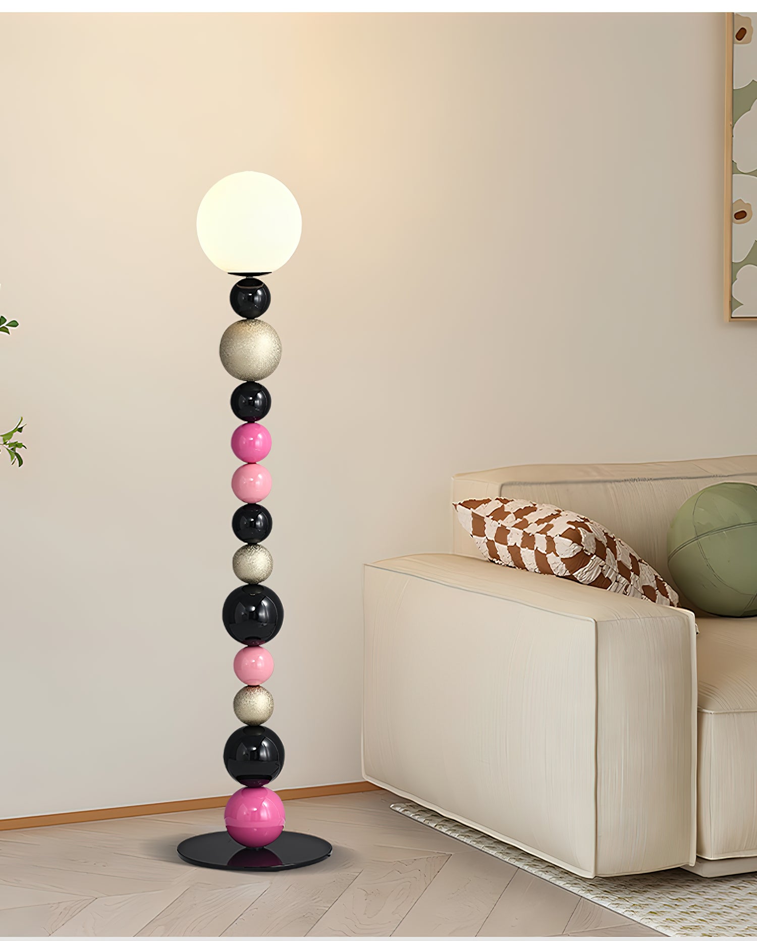 Round Balls Stacking Floor Lamp