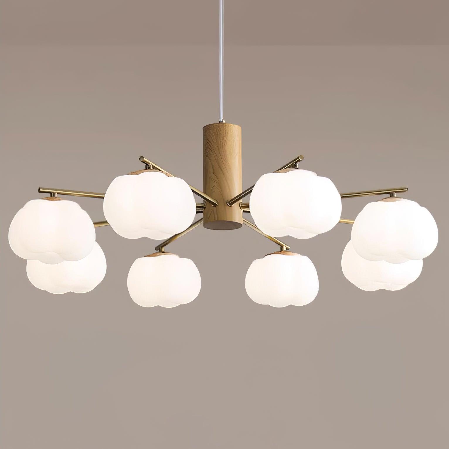 Cotton Balls Chandelier