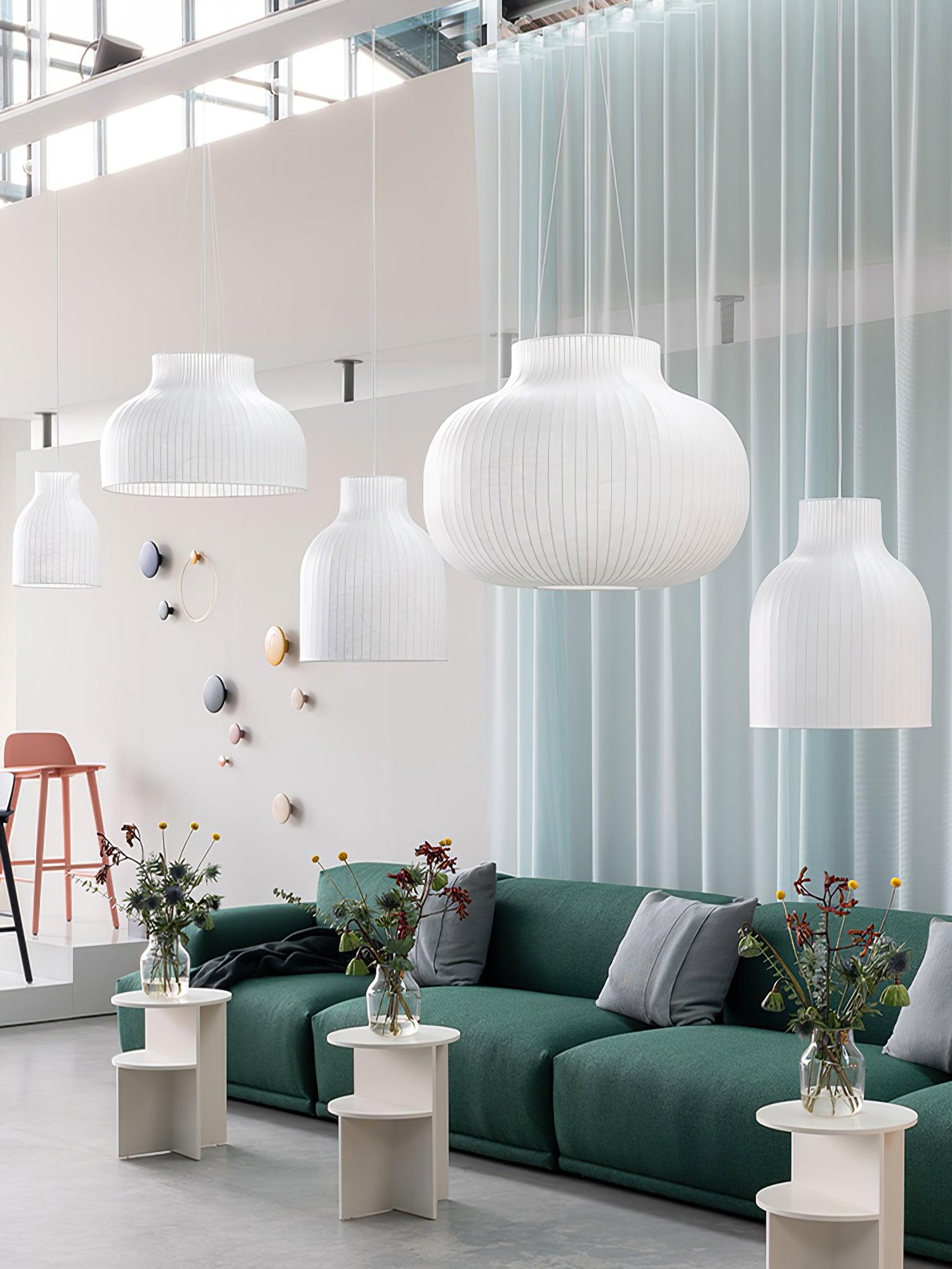 Serica Trio Silk Collection Pendant Lamp