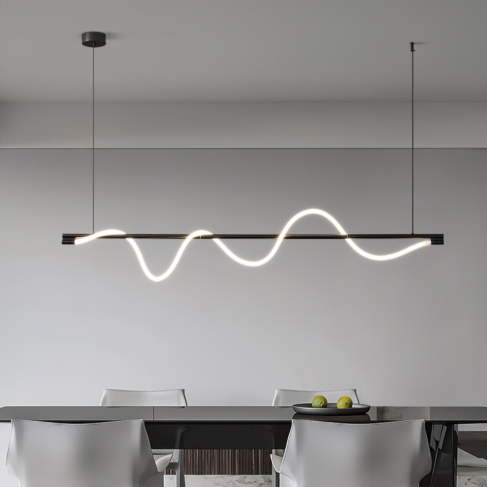 Linear Curve Island Pendant Lamp