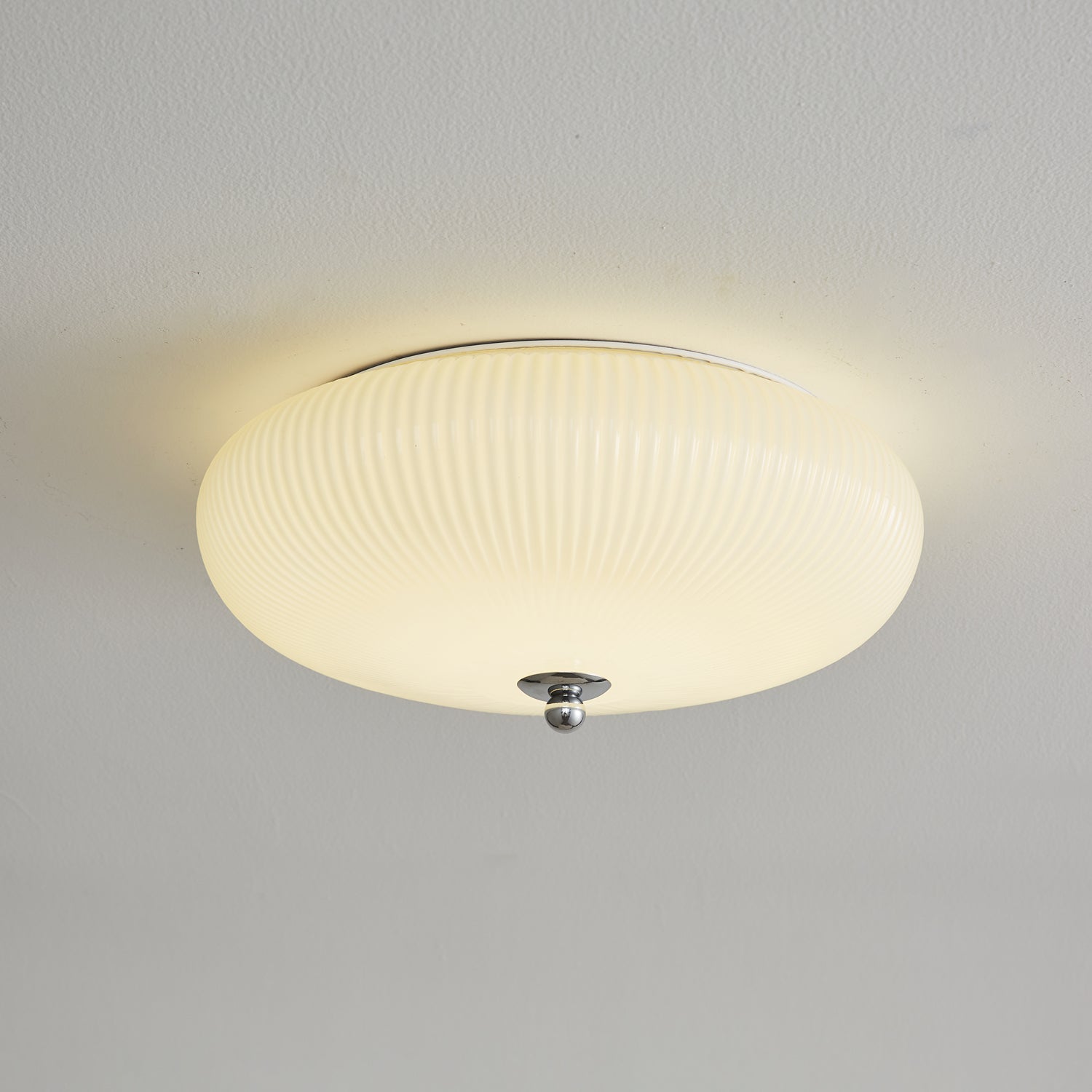 Ivory Ripple Ceiling Light