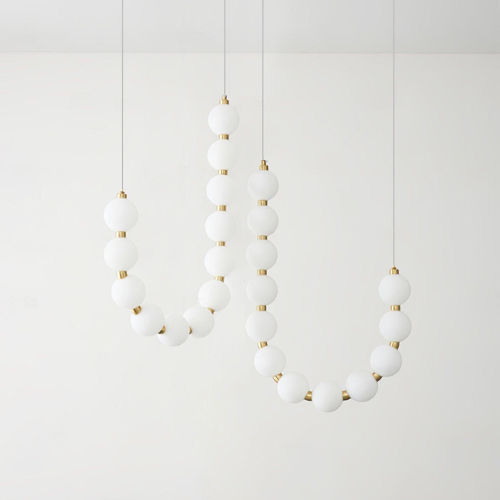 Glass Pearl Necklace Chandelier