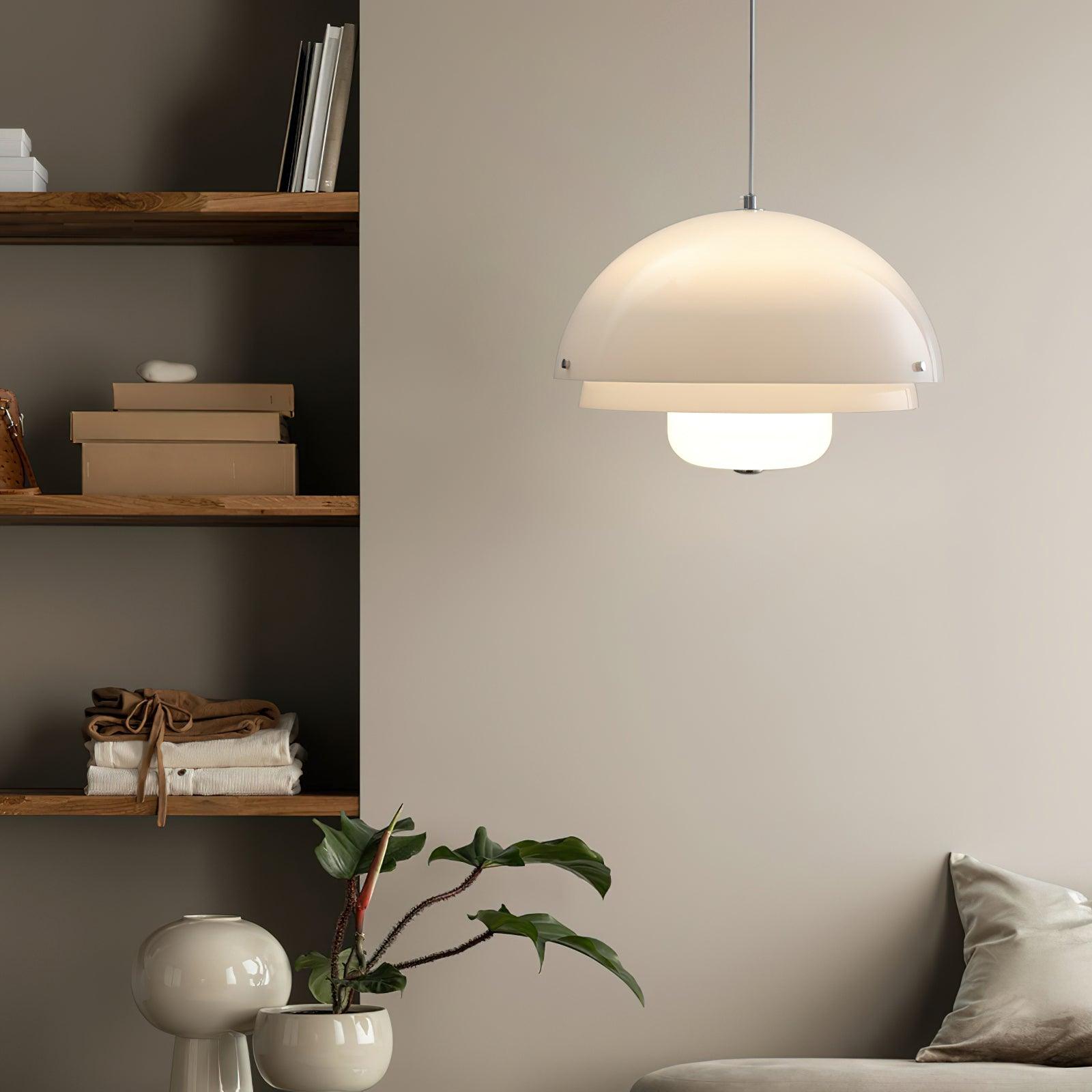 Milk White Layer Pendant Lamp