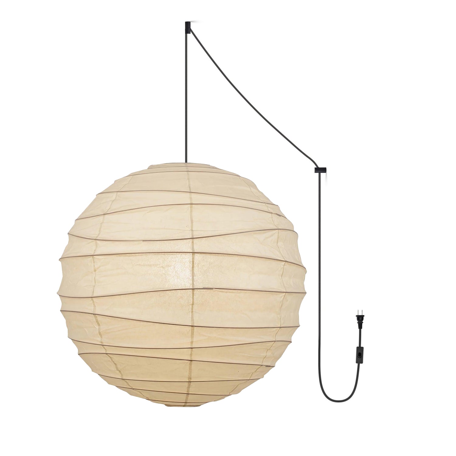 Washi Paper Pendant Swag Lamp