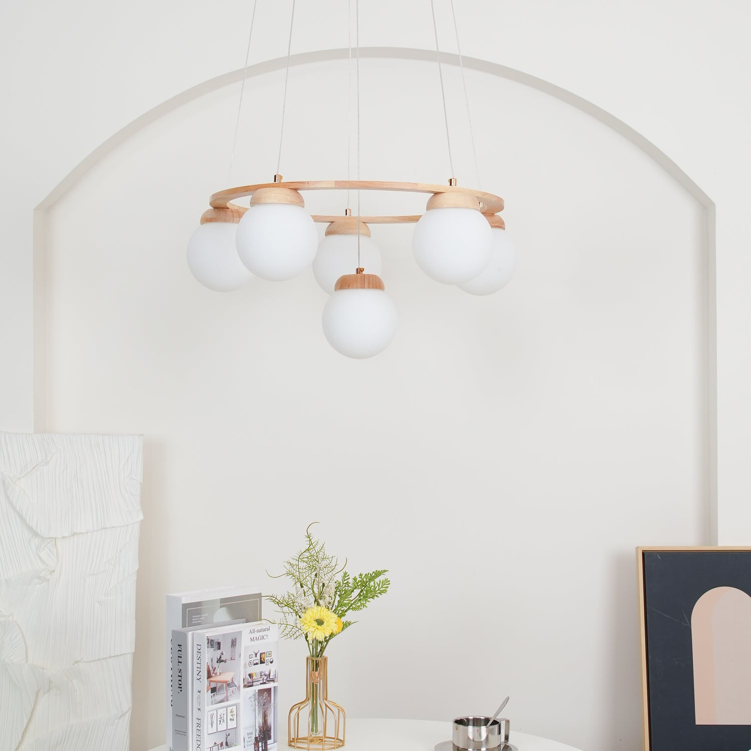 Miira Wood Chandelier