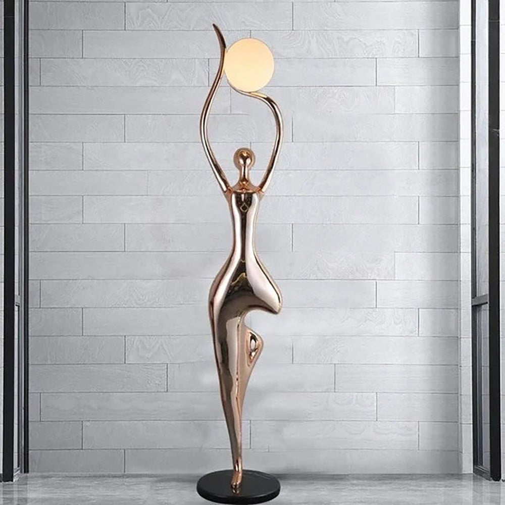 Pose Yoga Sculpture Floor Lamp