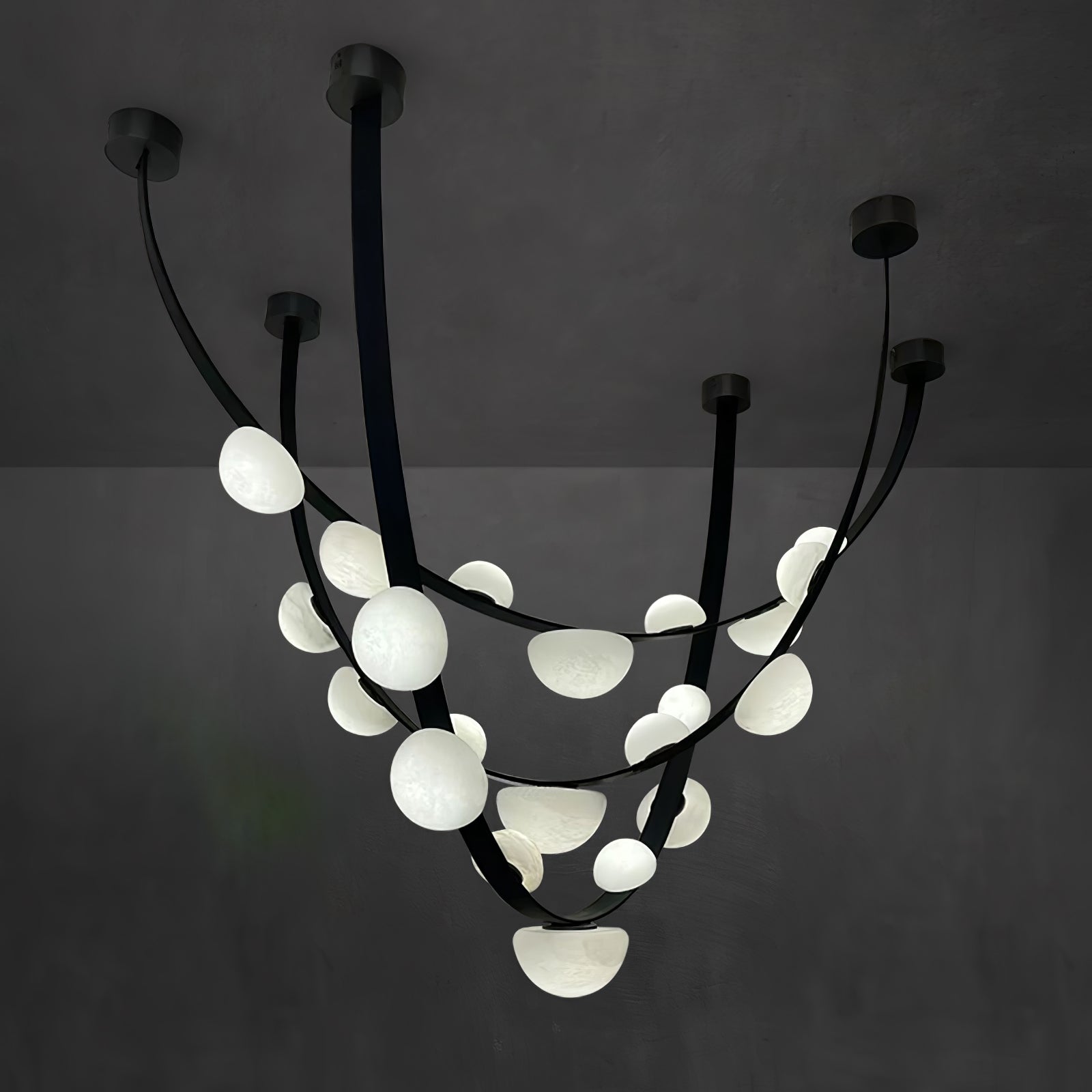 Dew Drops Alabaster Chandelier