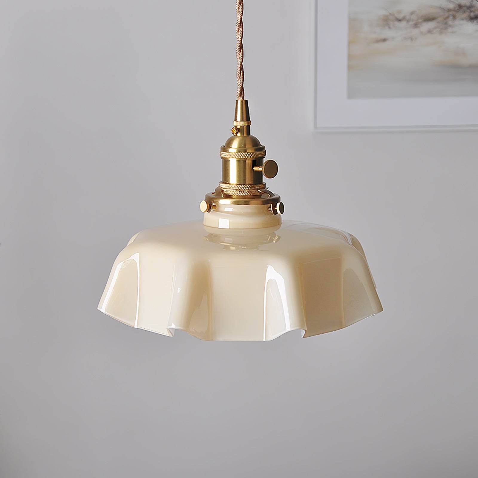 French Flower Pendant Light