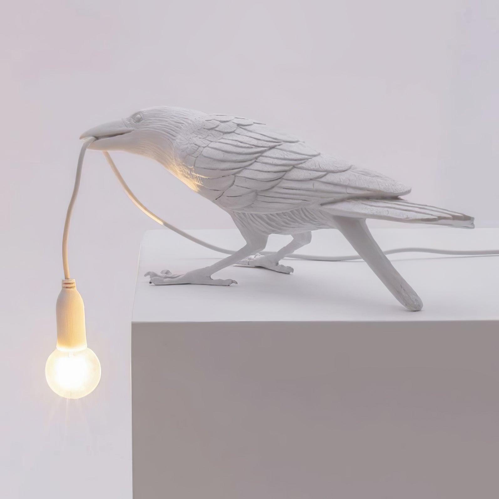 Raven Resin Table Lamp