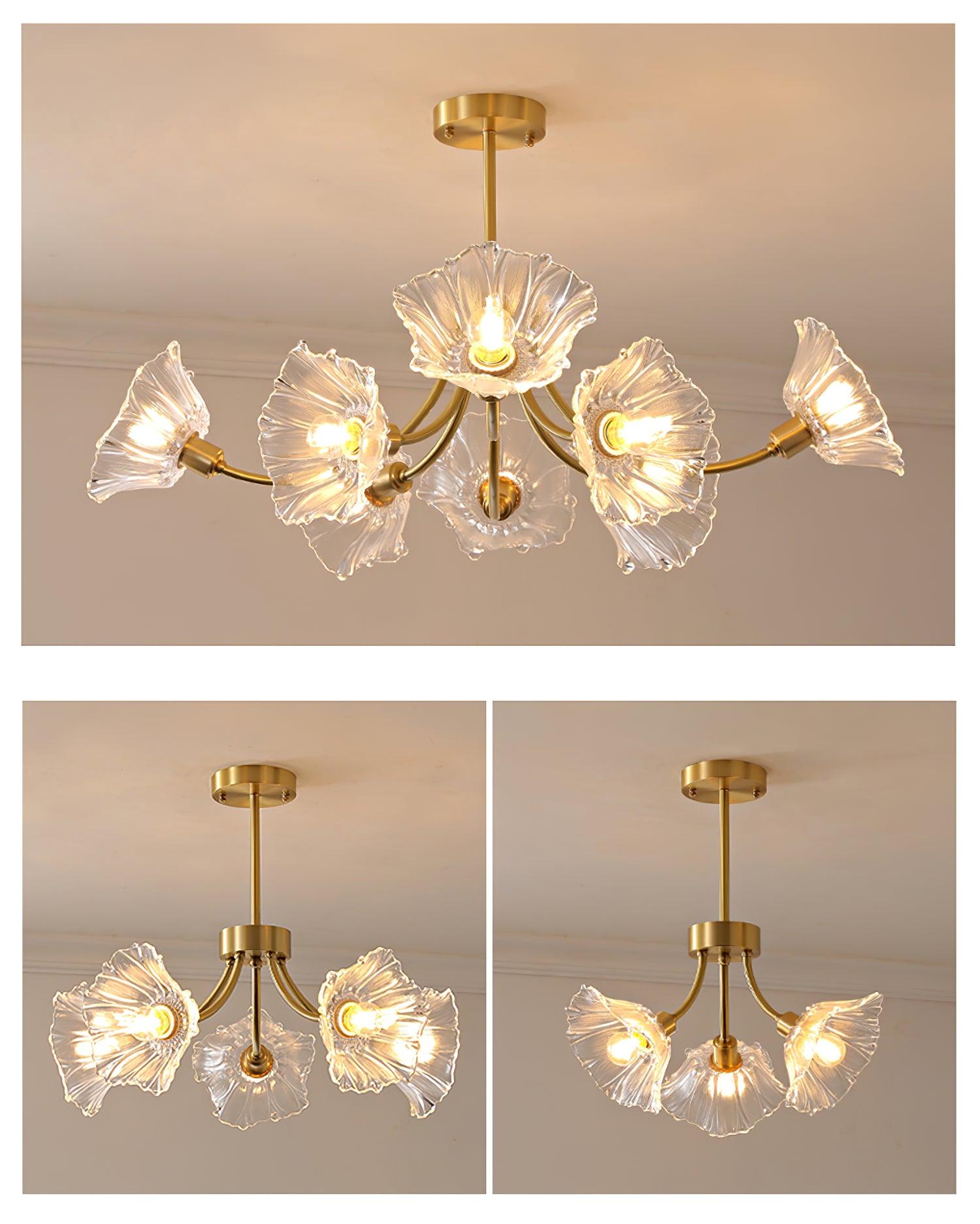 Kalin Flower Glass Chandelier