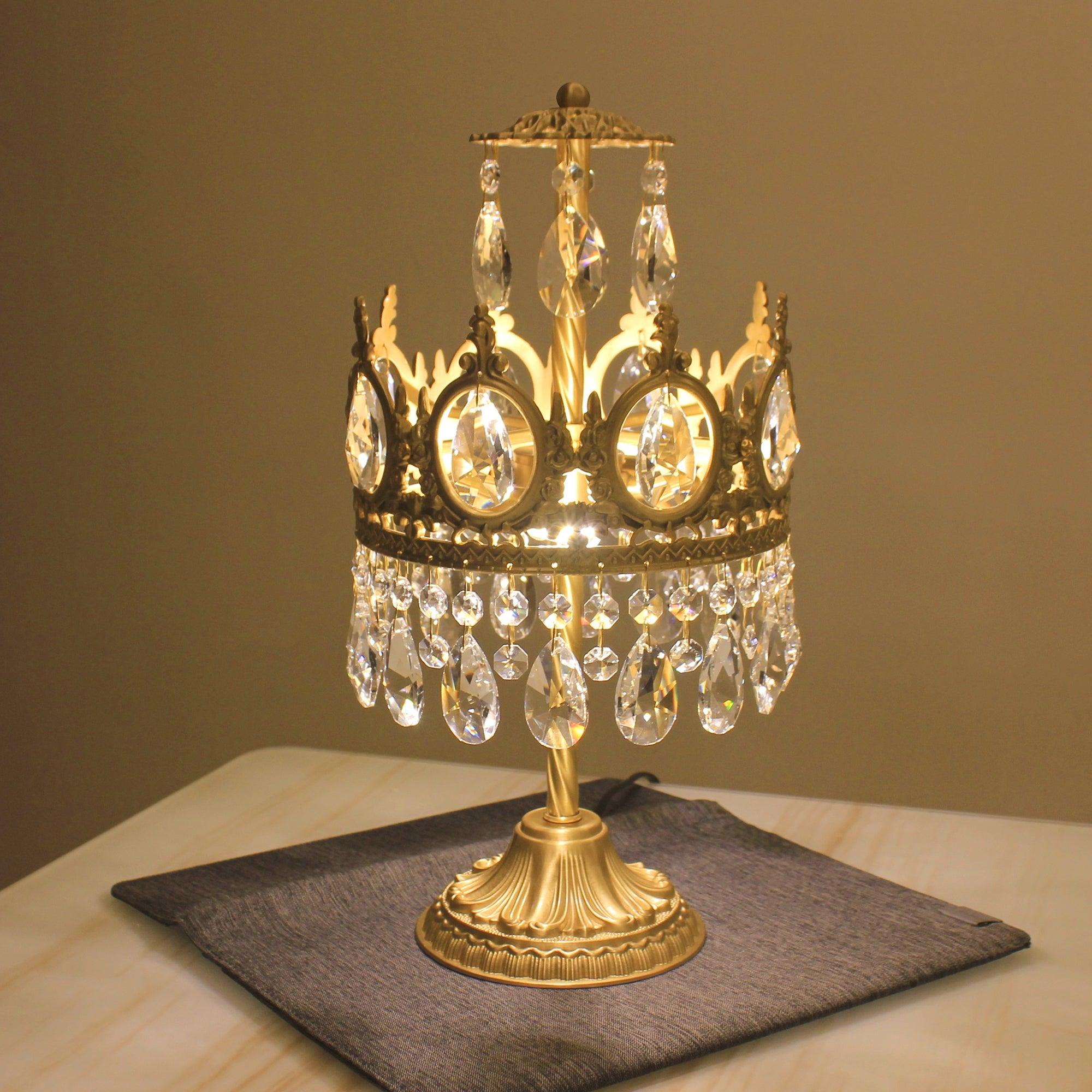 Vintage Crystal Table Light