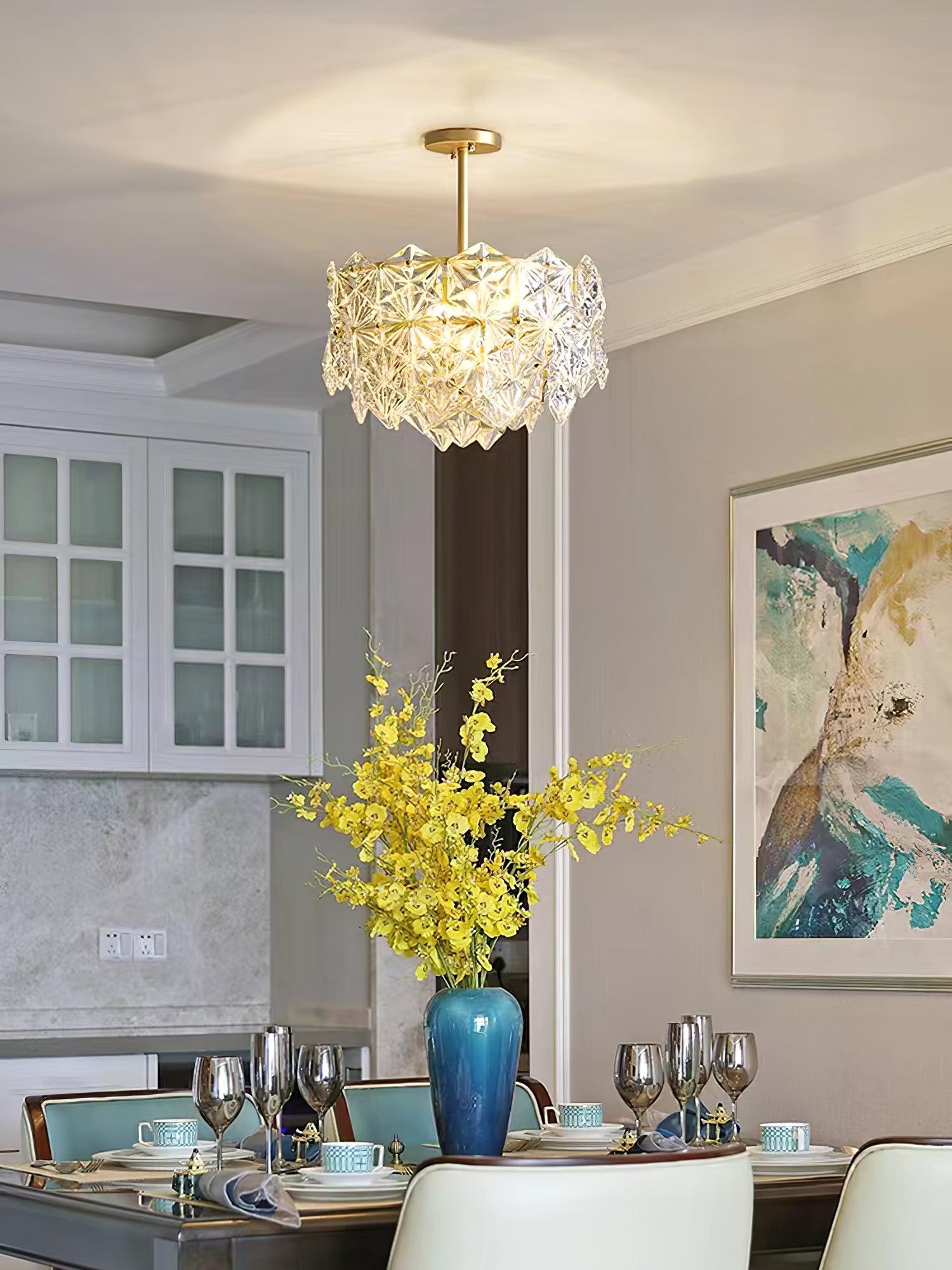 Snowflake Glass Chandelier