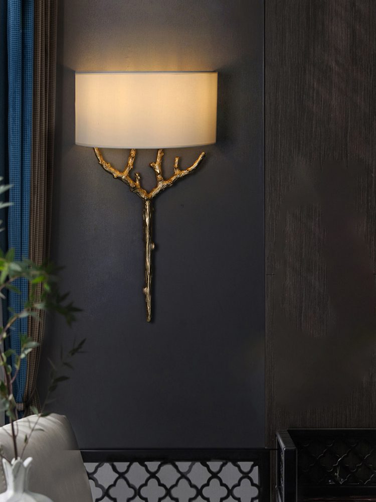 Brass Branch Wall Lamp