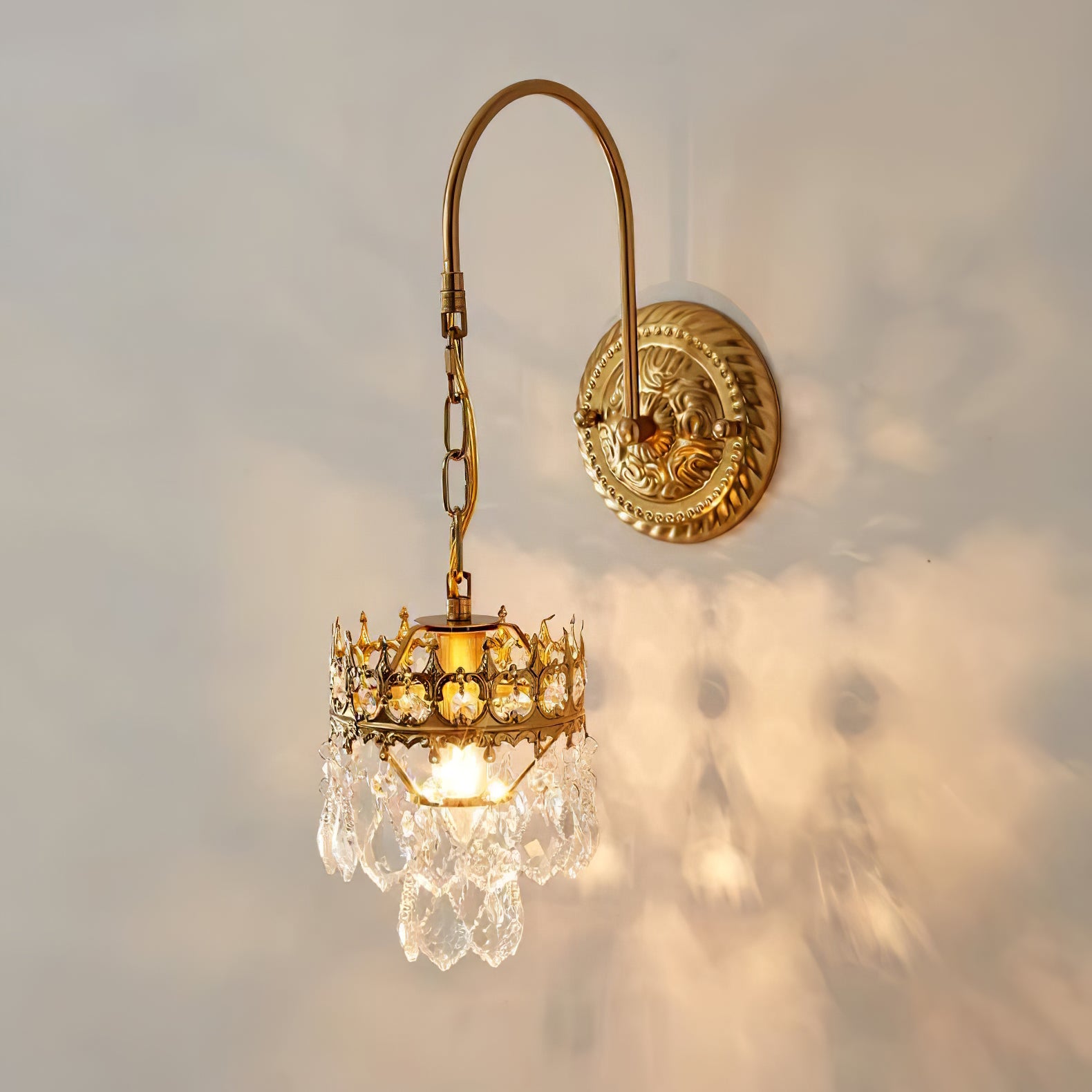 Crystal Crown Sconce