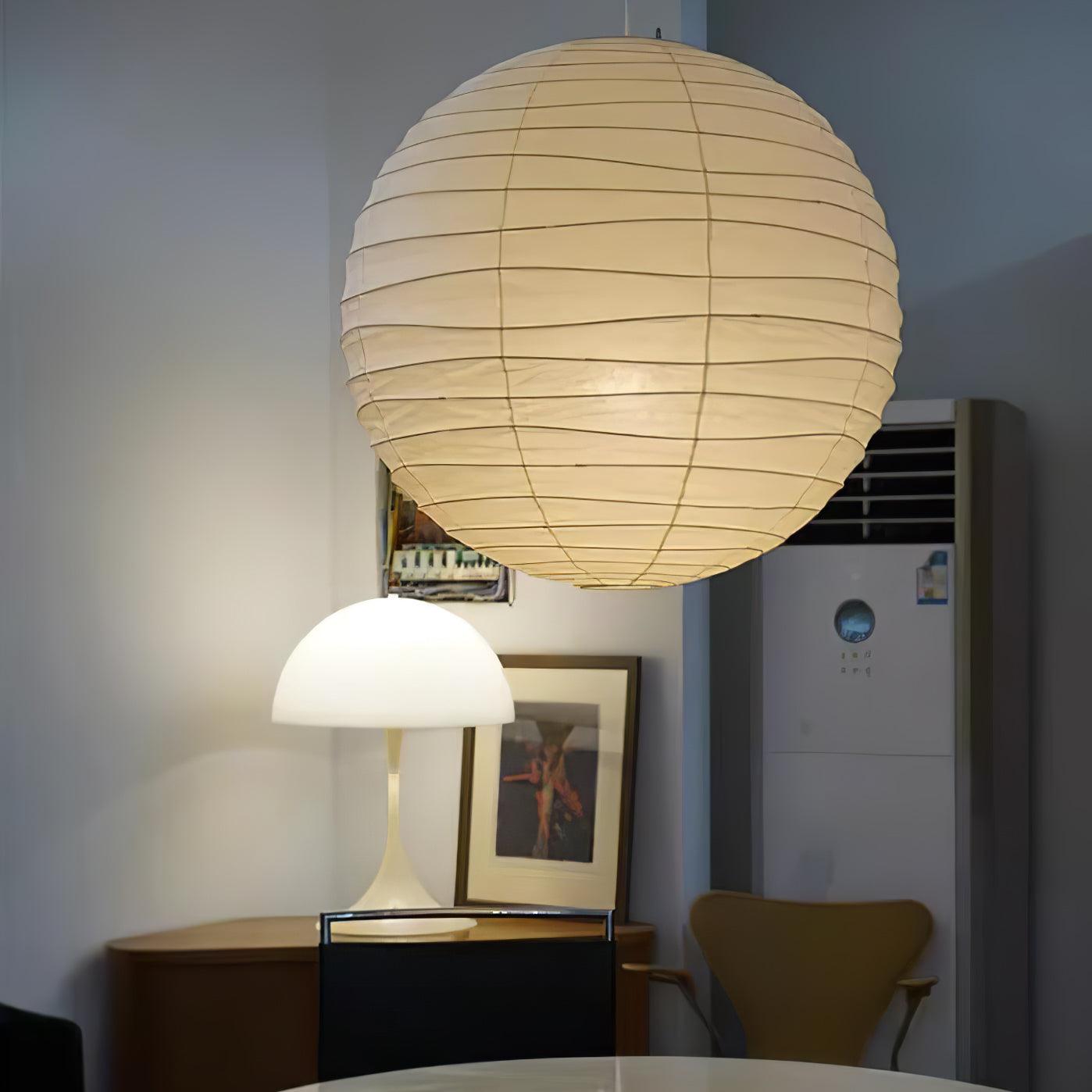 Washi Paper Pendant Swag Lamp