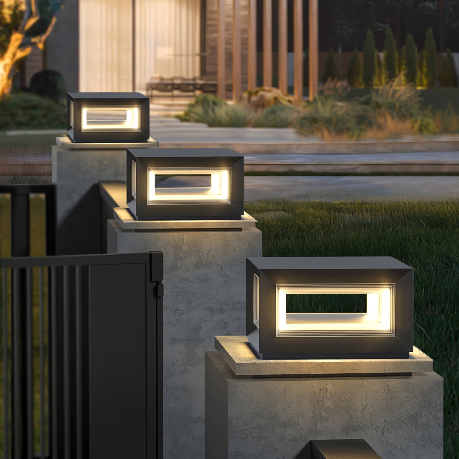 Light Cube Outdoor Post Light