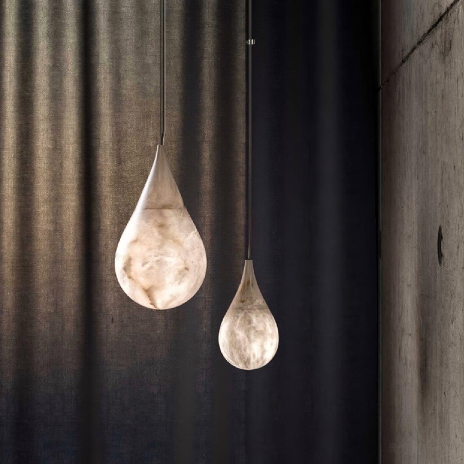 Marble Raindrop Pendant Light