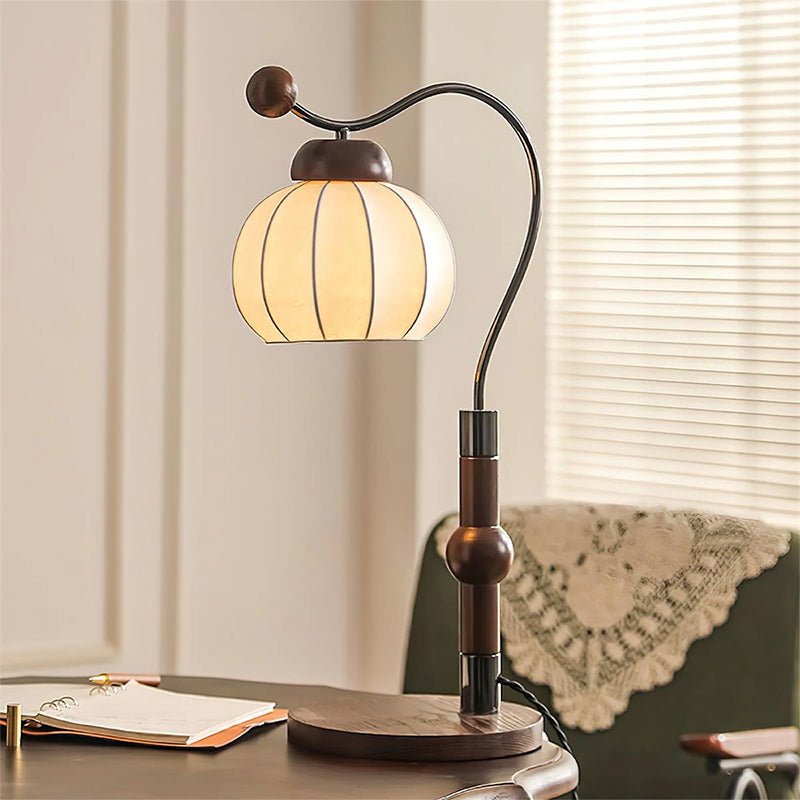 Silk Globe Table Lamp