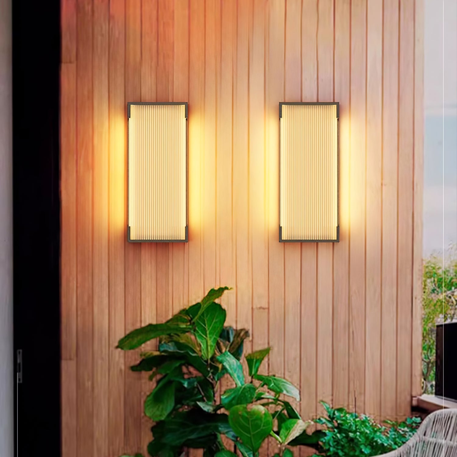 Rectangular Outdoor Wall Light