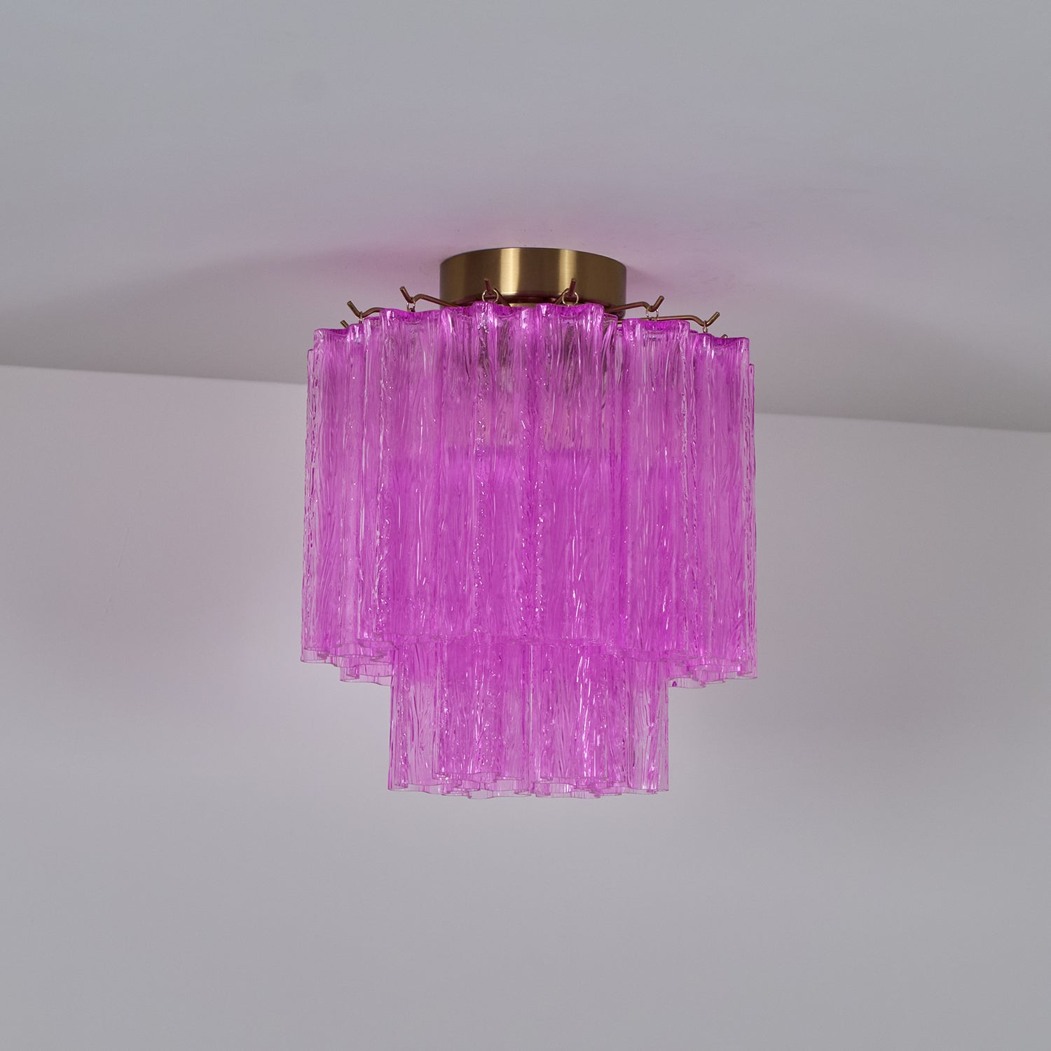 Fiora Rose Red Glass Ceiling Lamp