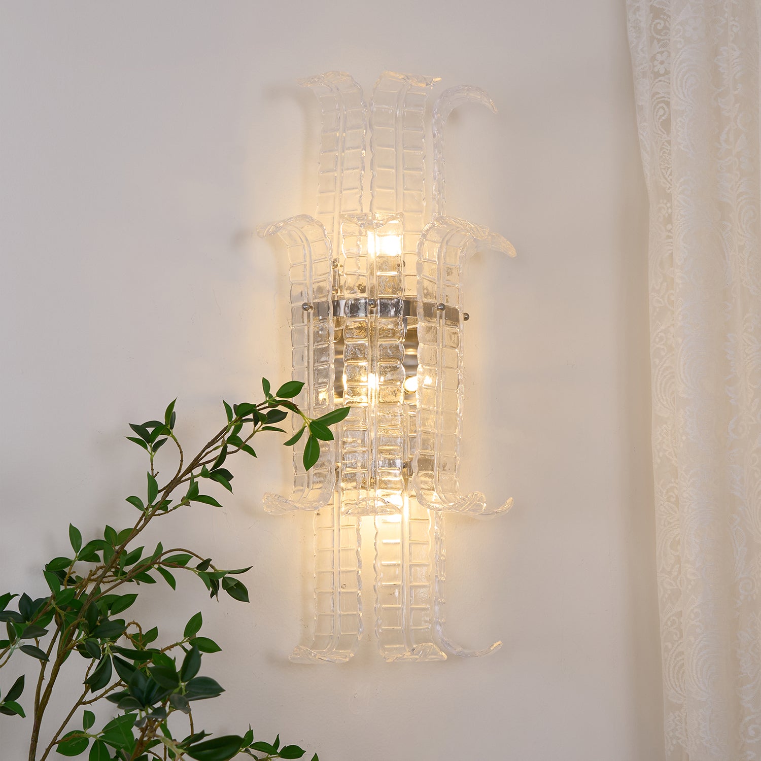 Aveline Murano Glass Wall Sconce