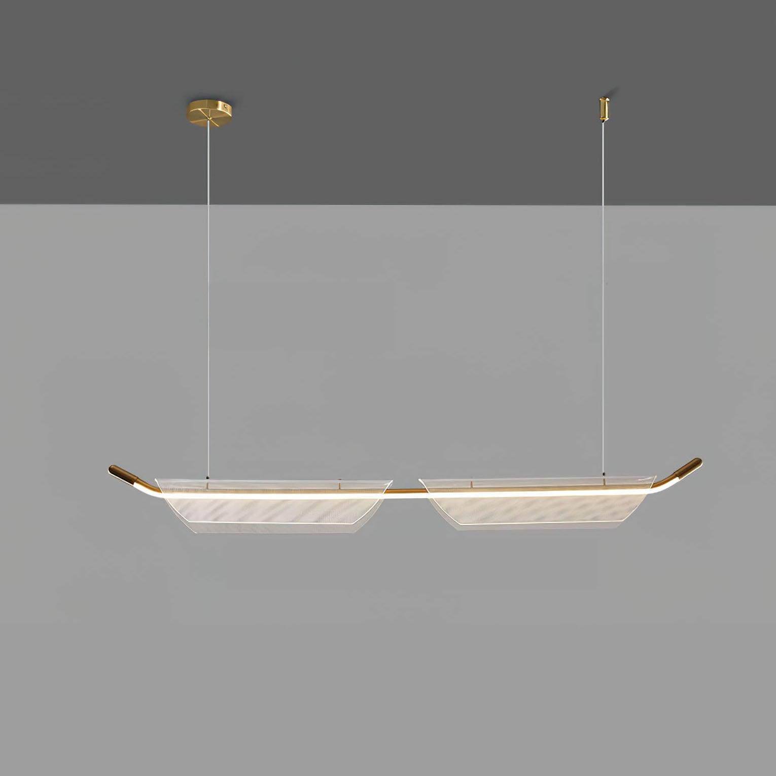 Two Boats Acrylic Pendant Light